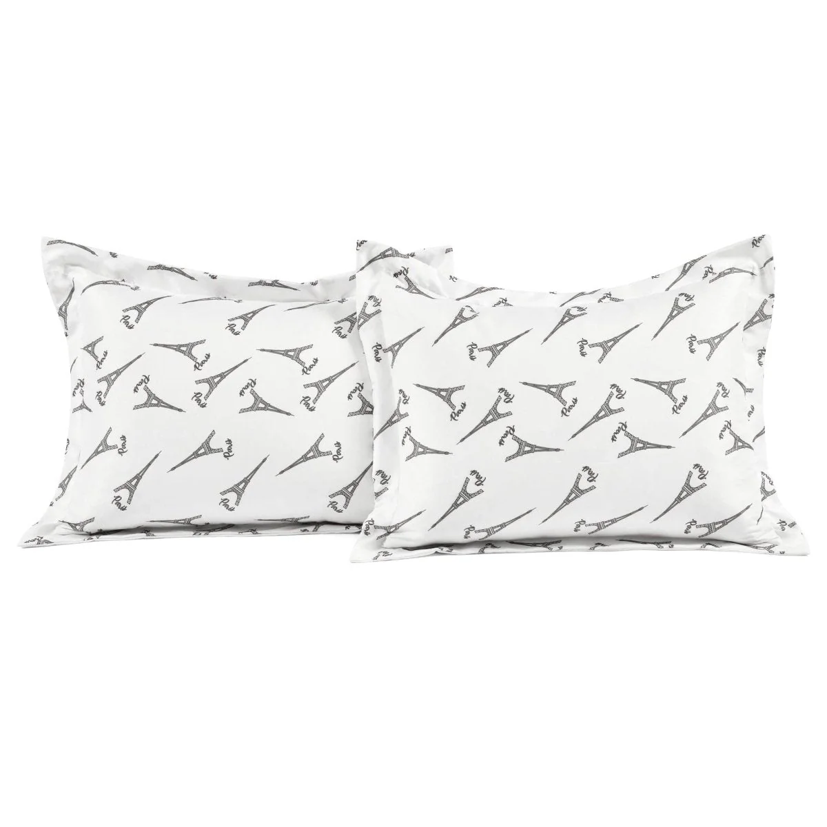 Vintage Paris Rose Butterfly Script Comforter Set - Image 10