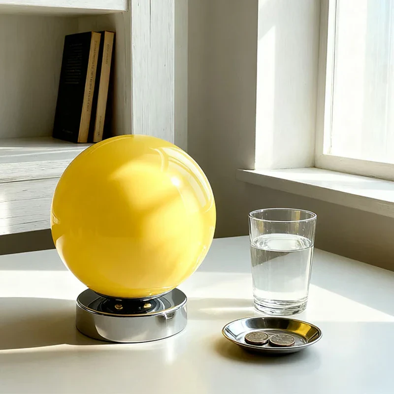 Vintage Round Table Lamp USB Charging Night Light Bedside Bedroom Atmosphere Lamp - Image 5