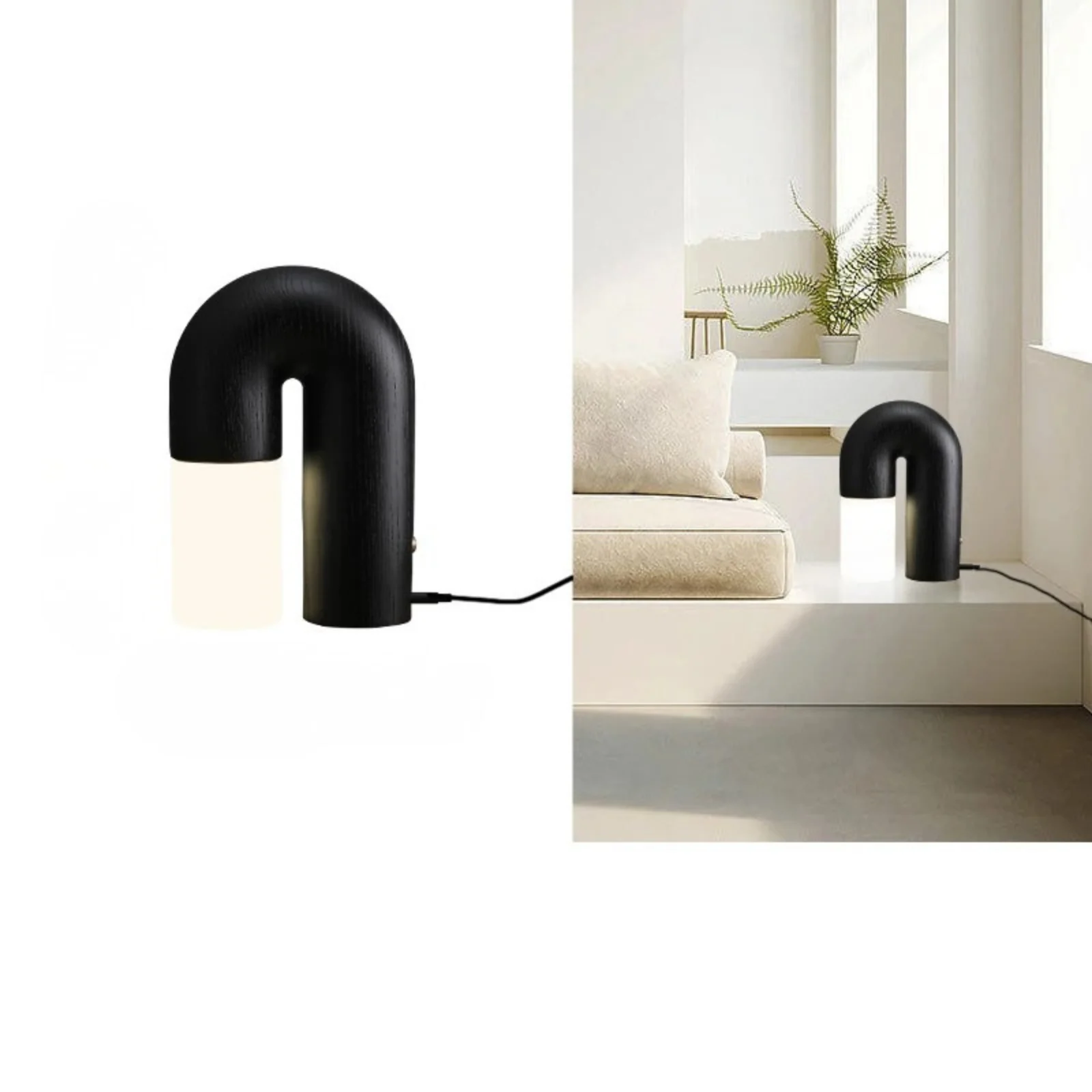 Vintage Solid Wood LED Table Lamp Dimmable Bedside Desk Light for Bedroom Living Room - Image 11