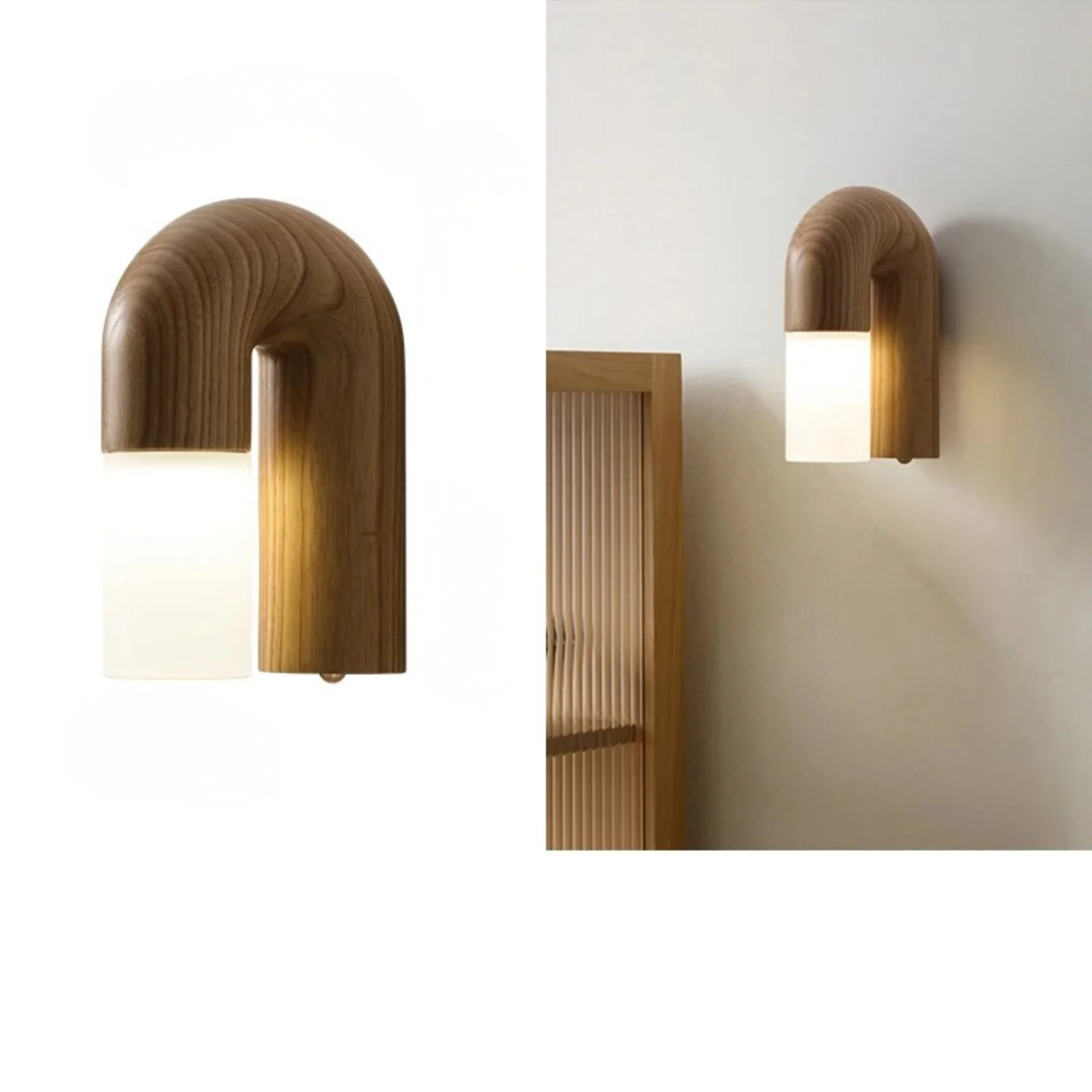 Vintage Solid Wood LED Table Lamp Dimmable Bedside Desk Light for Bedroom Living Room - Image 8