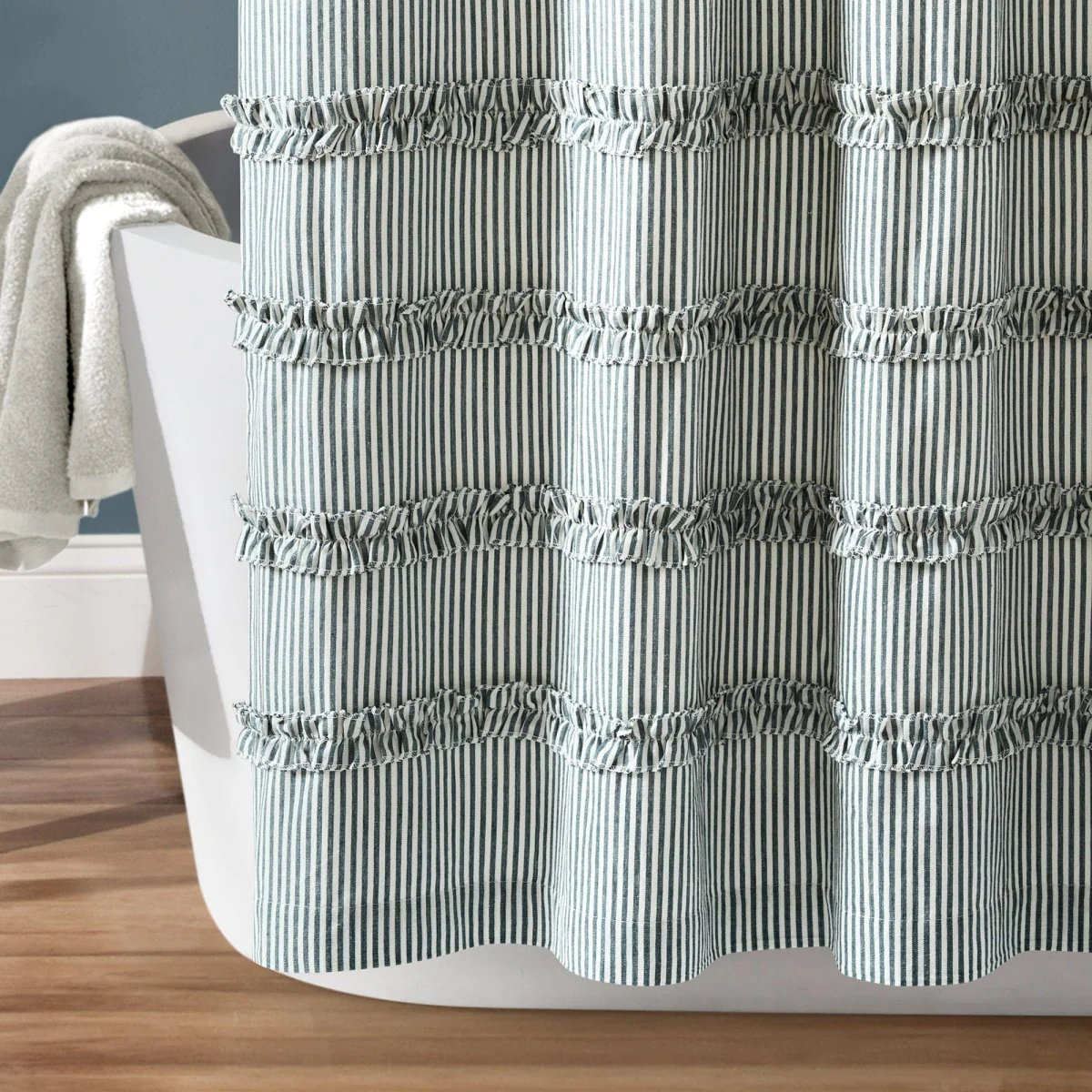 Vintage Stripe Yarn Dyed Shower Curtain - Image 10