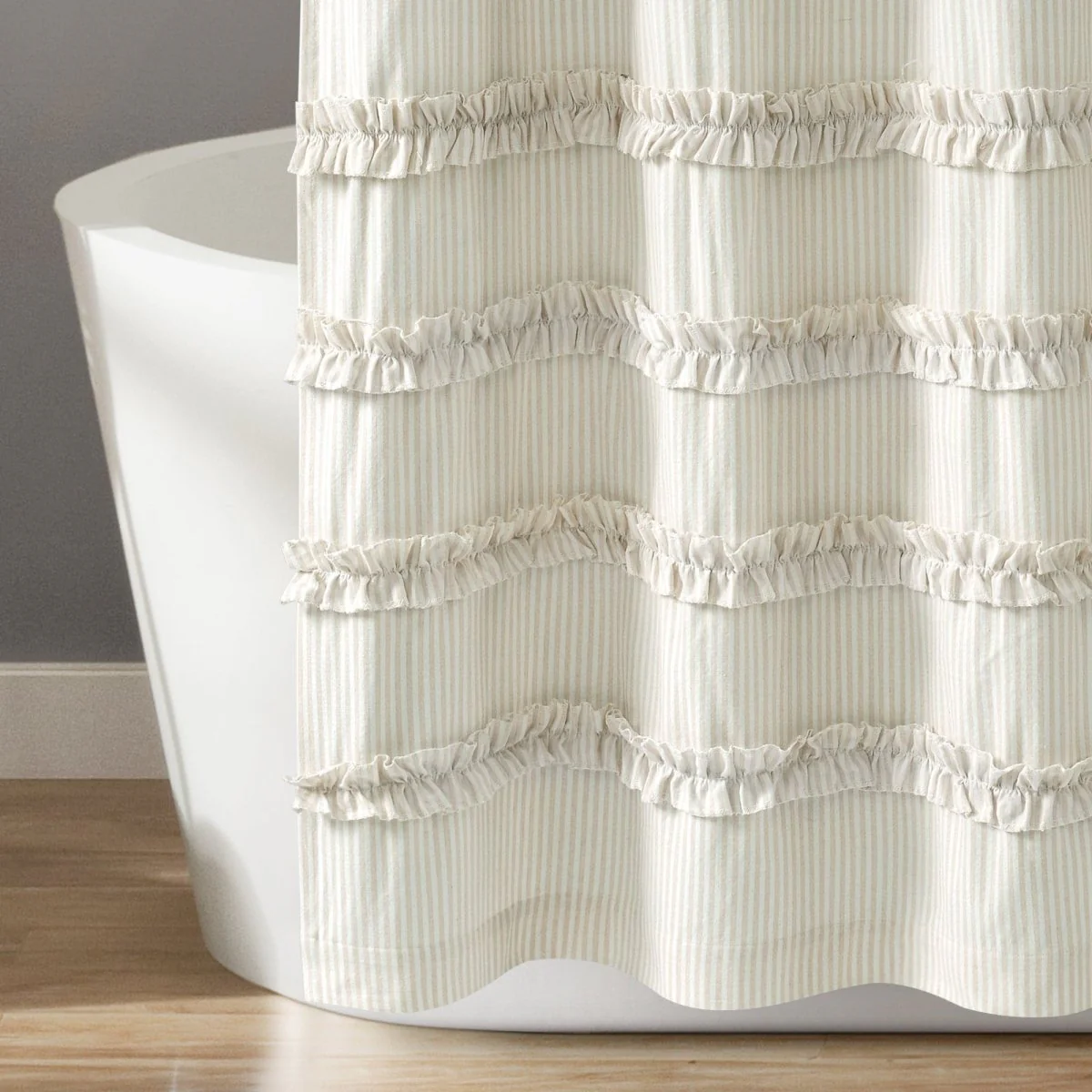 Vintage Stripe Yarn Dyed Shower Curtain - Image 11