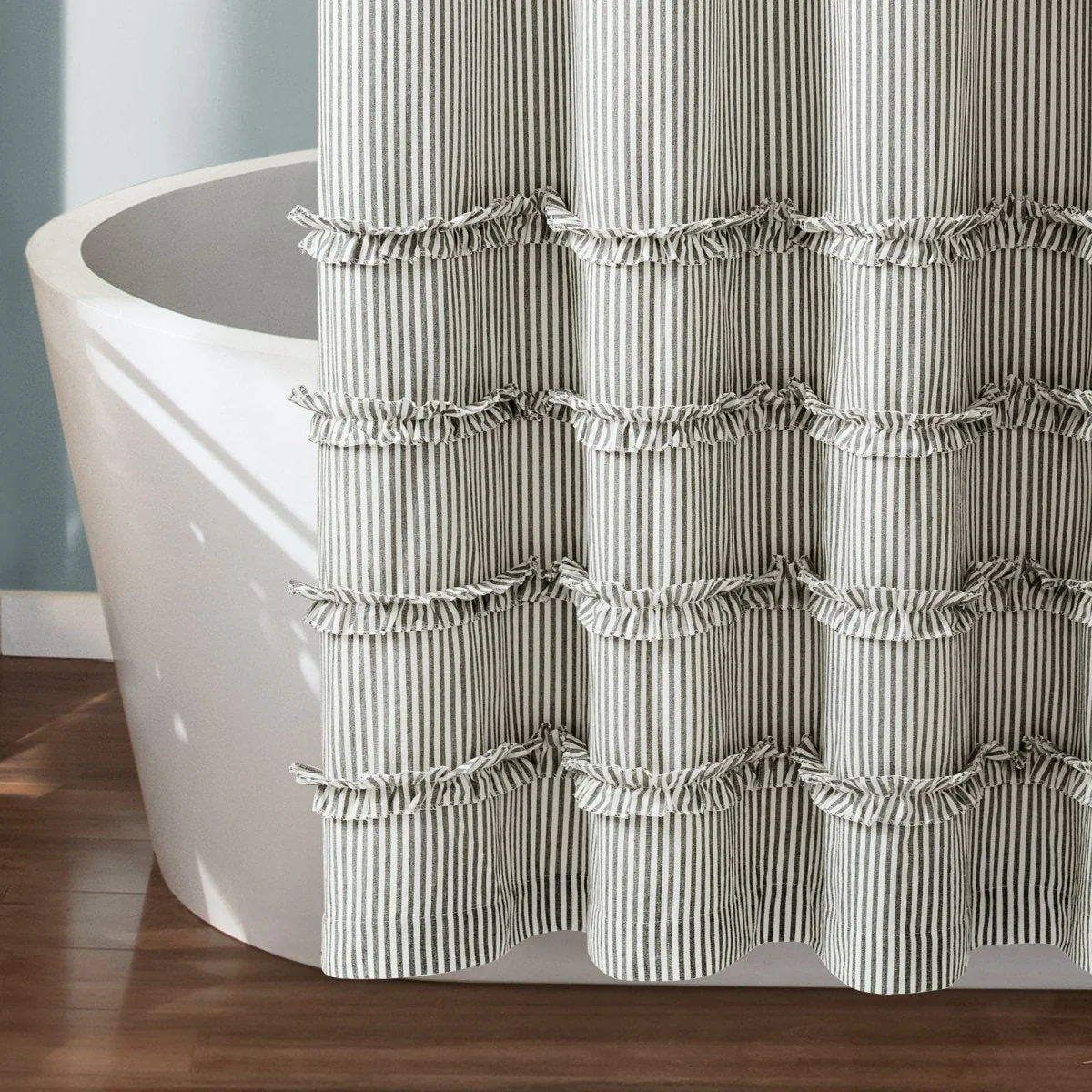 Vintage Stripe Yarn Dyed Shower Curtain - Image 12