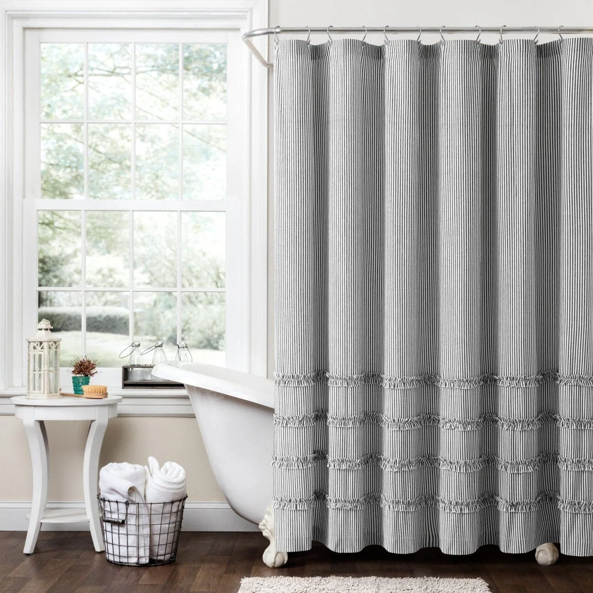 Vintage Stripe Yarn Dyed Shower Curtain - Image 16