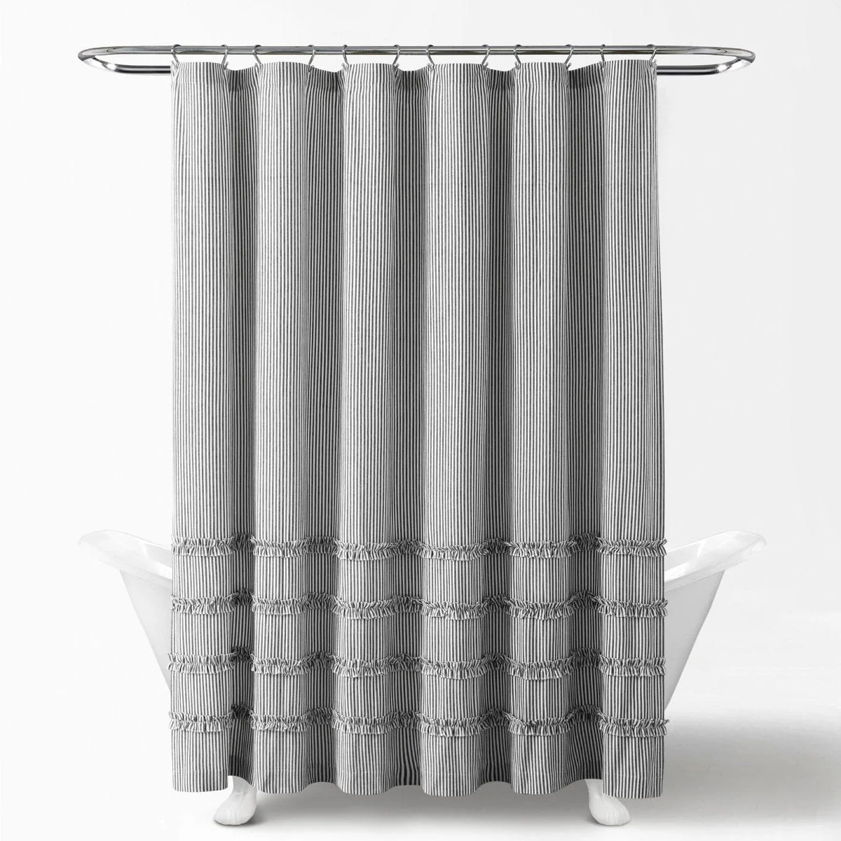 Vintage Stripe Yarn Dyed Shower Curtain - Image 17