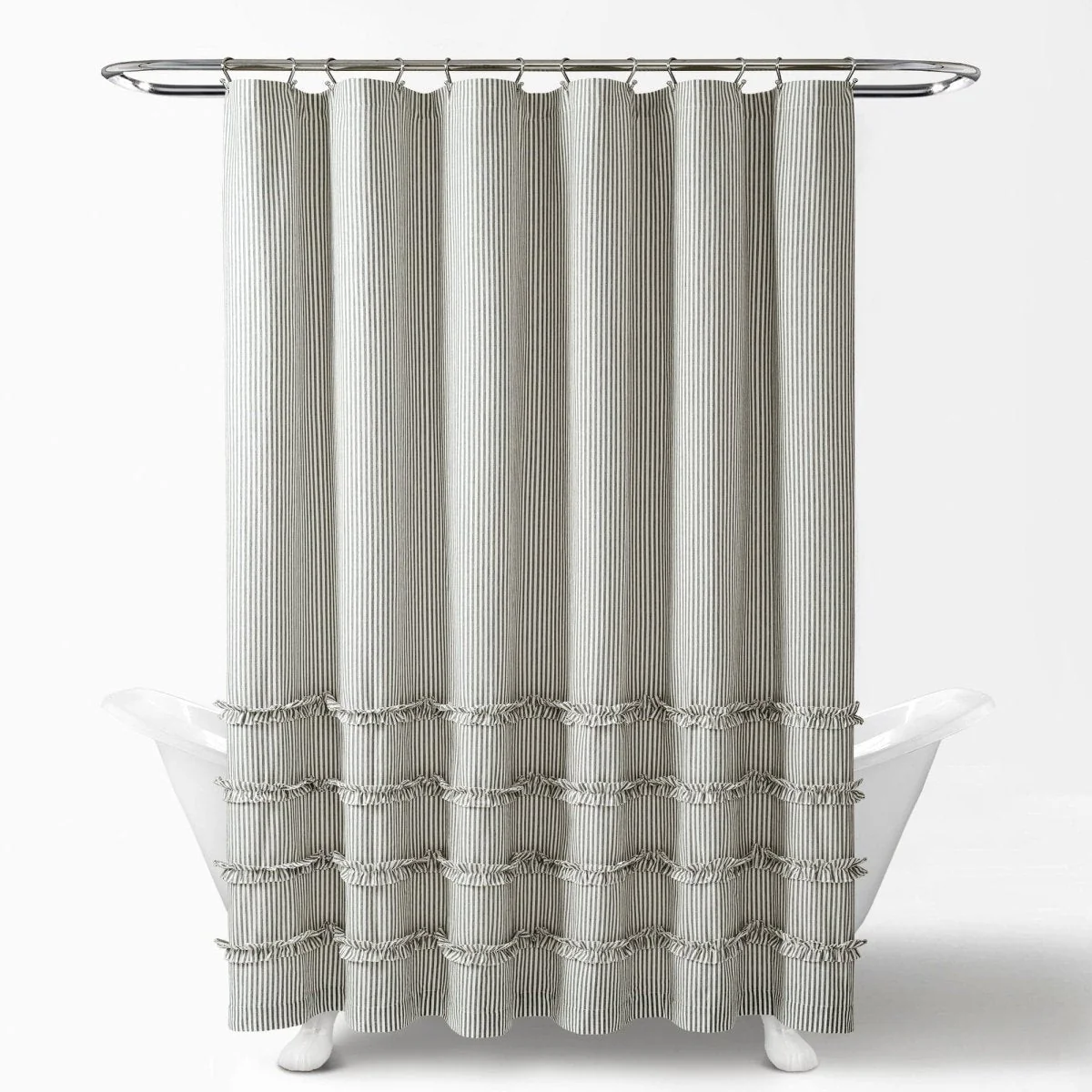 Vintage Stripe Yarn Dyed Shower Curtain - Image 6