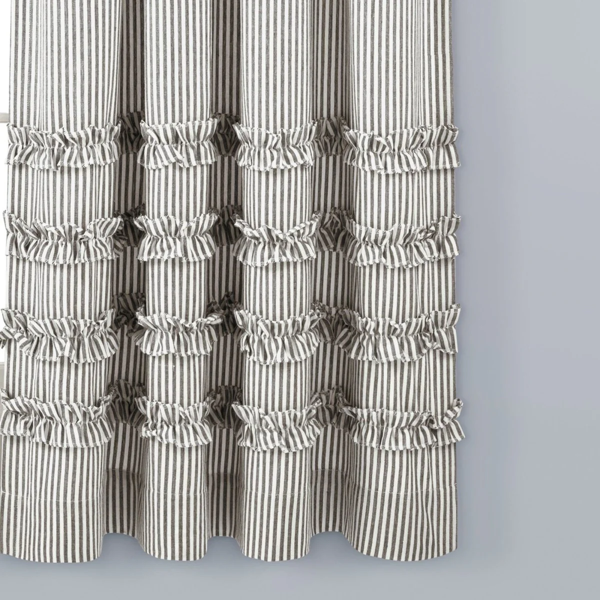Vintage Stripe Yarn Dyed Window Curtain Panel Set - Image 22