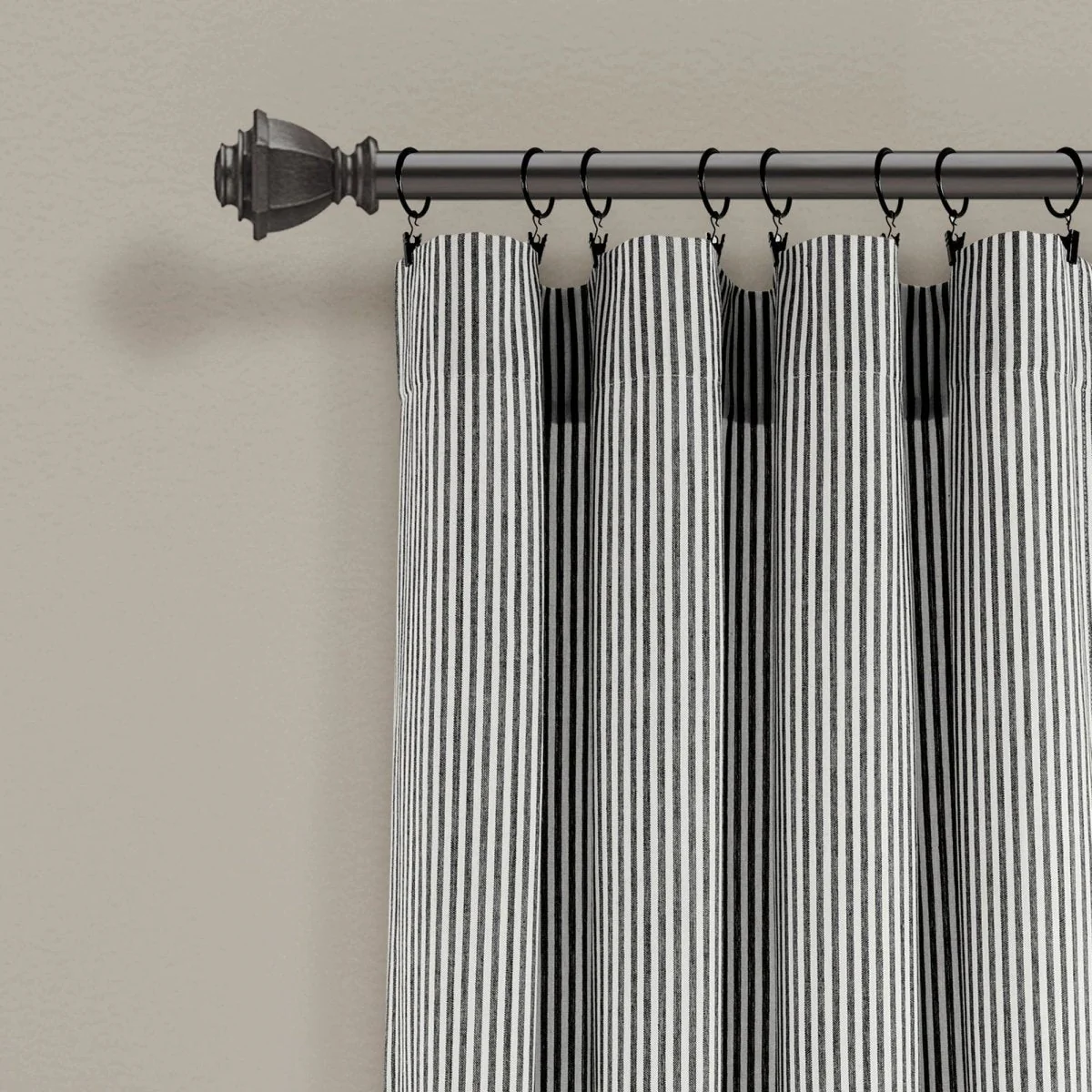 Vintage Stripe Yarn Dyed Window Curtain Panel Set - Image 26