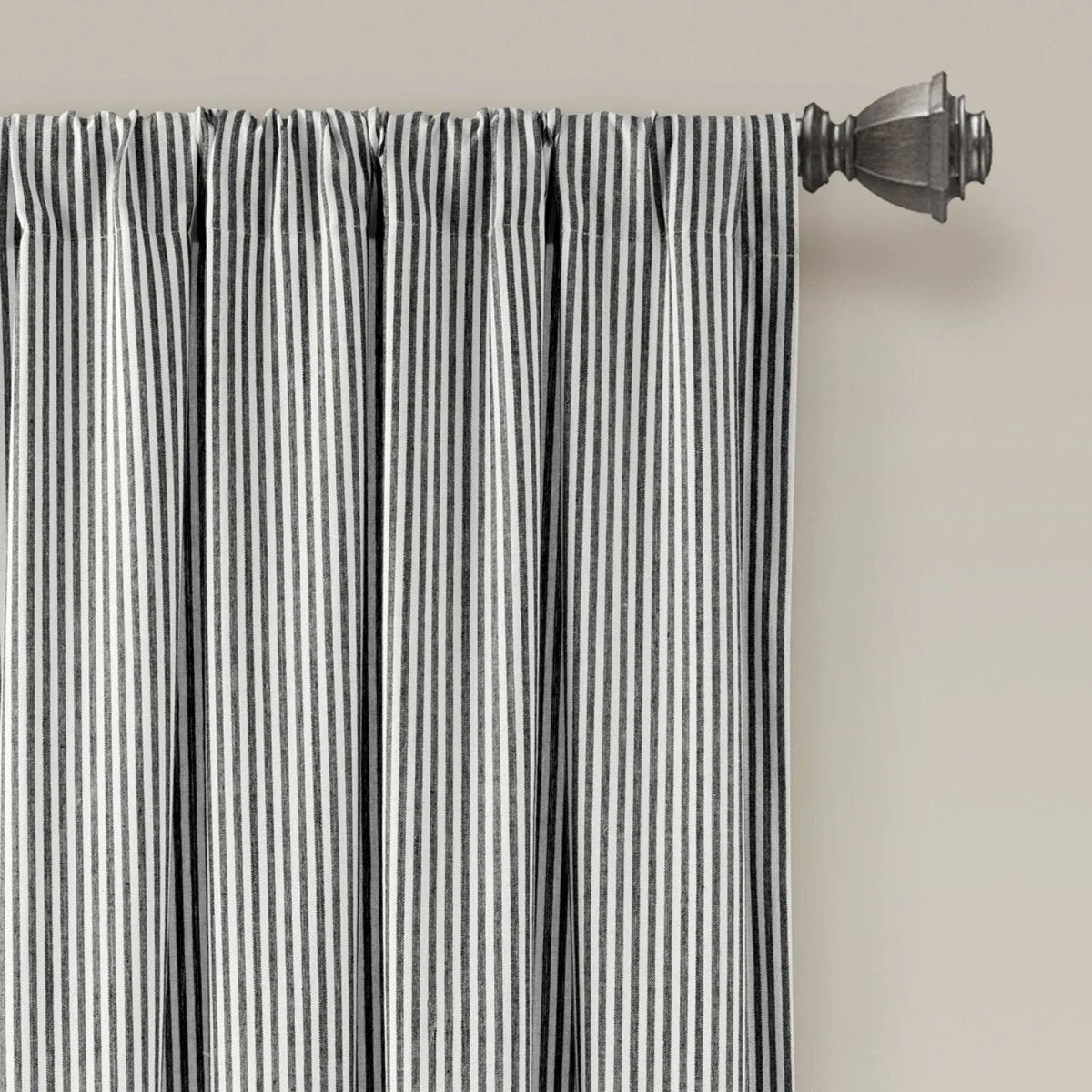 Vintage Stripe Yarn Dyed Window Curtain Panel Set - Image 27