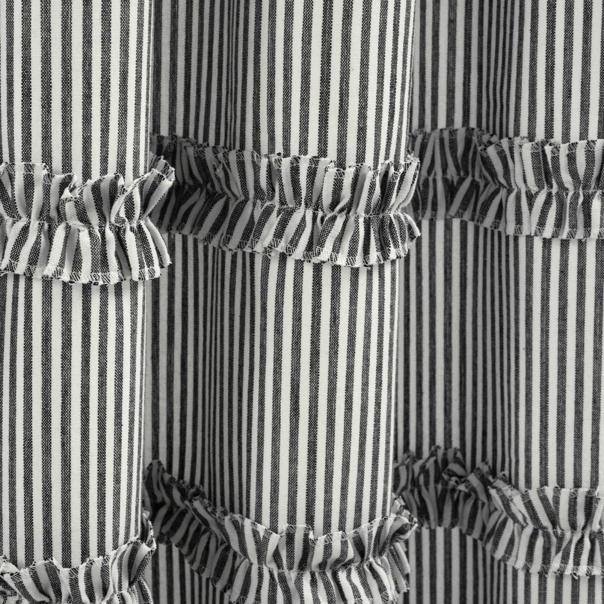 Vintage Stripe Yarn Dyed Window Curtain Panel Set - Image 28