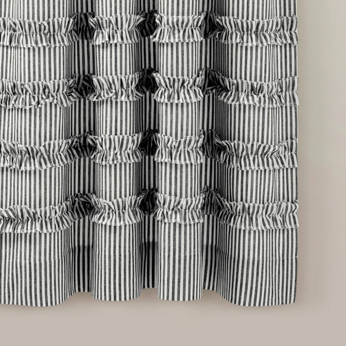 Vintage Stripe Yarn Dyed Window Curtain Panel Set - Image 31