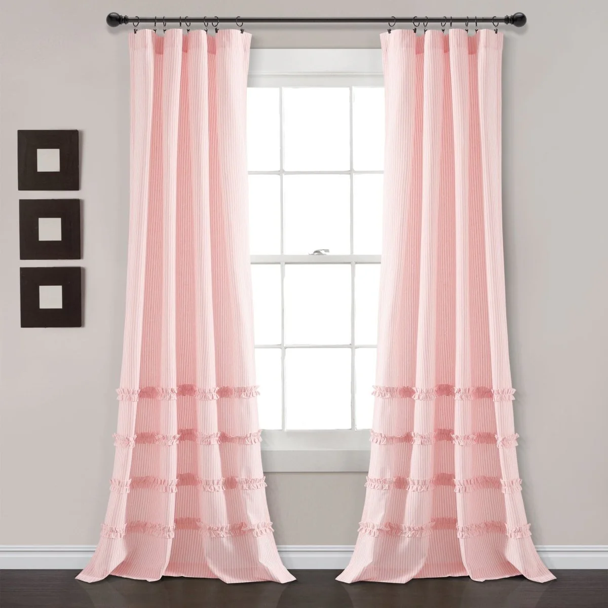 Vintage Stripe Yarn Dyed Window Curtain Panel Set - Image 32