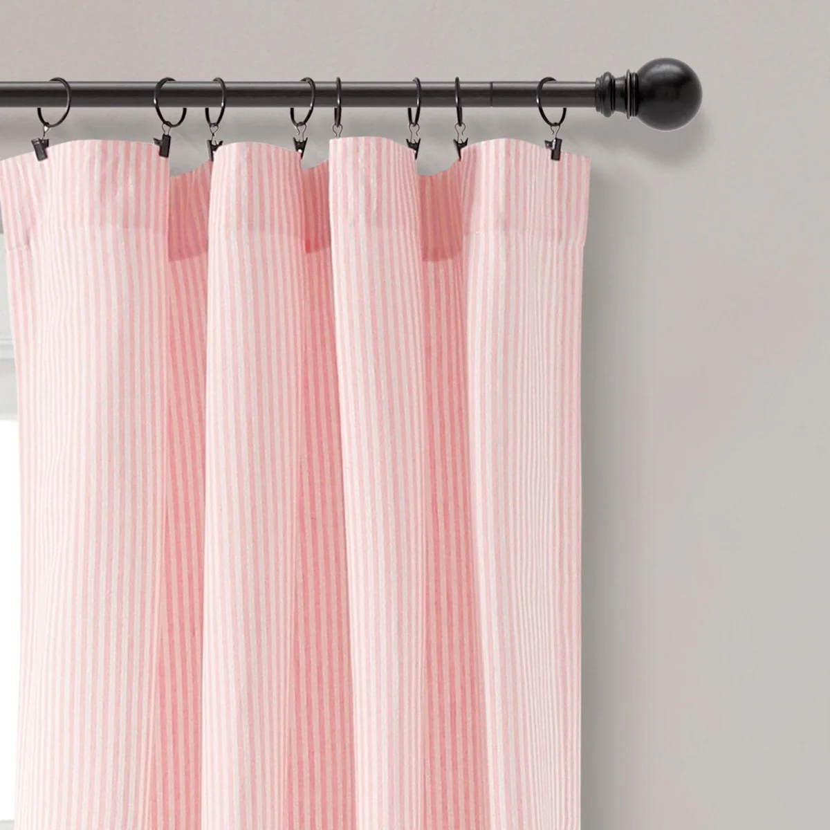 Vintage Stripe Yarn Dyed Window Curtain Panel Set - Image 34