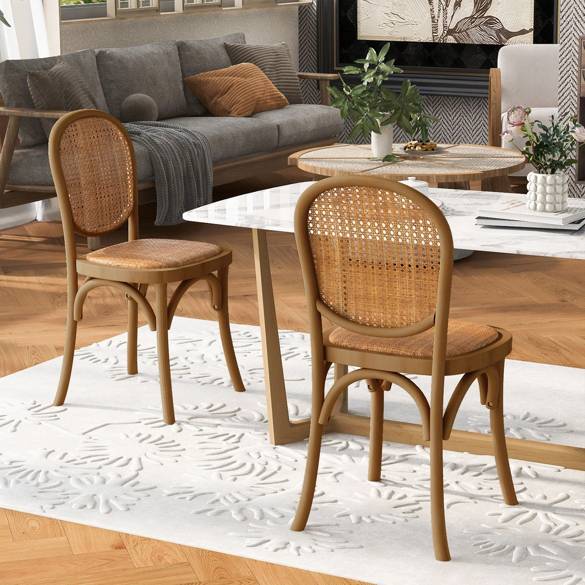 Vintage Style Dining Chairs (Set of 2) - Image 5