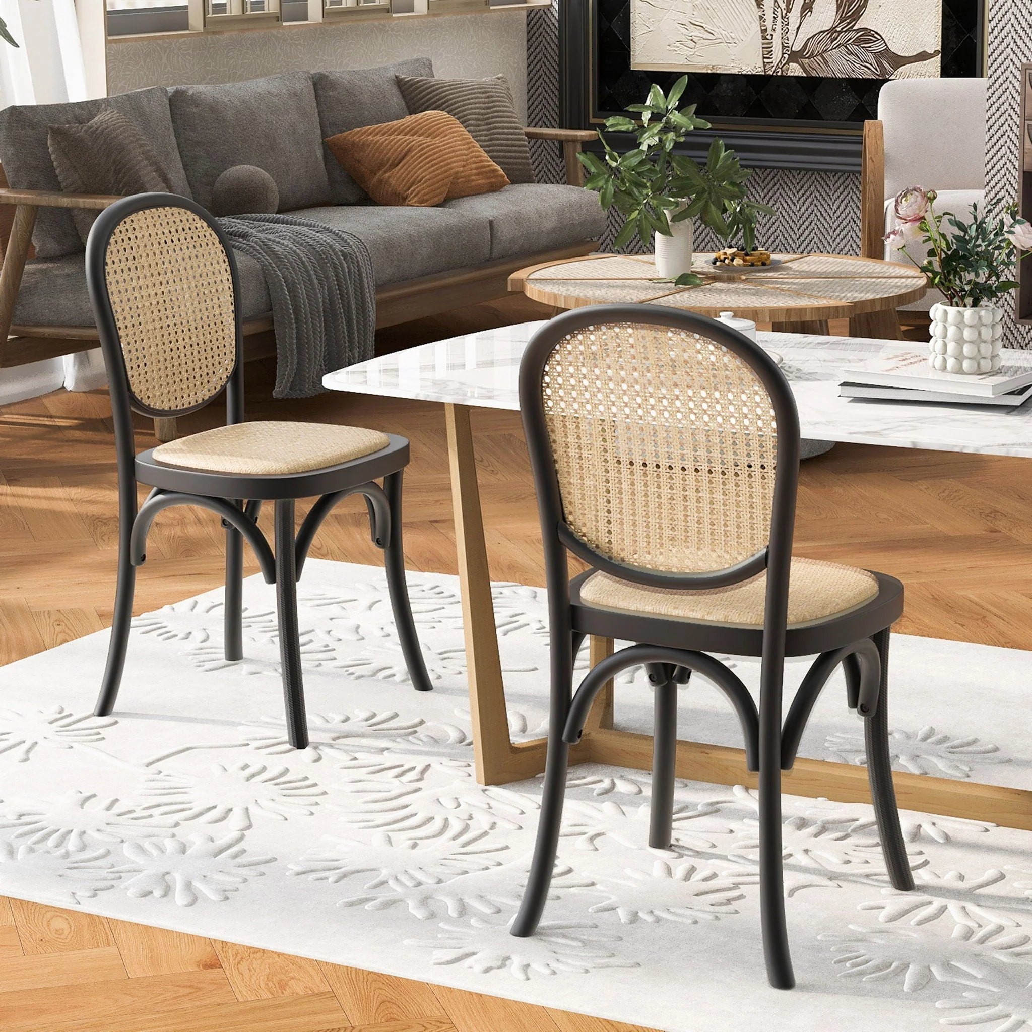 Vintage Style Dining Chairs (Set of 2) - Image 7