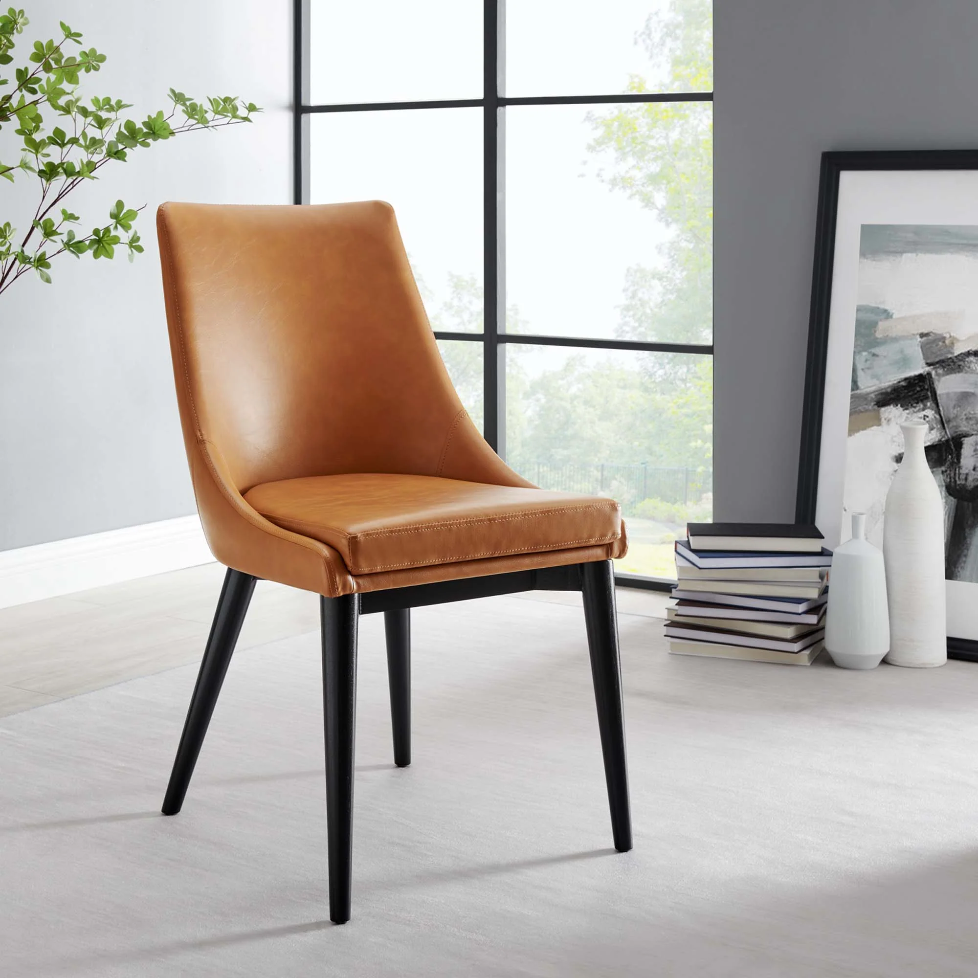 Viscount Vegan Leather Dining Chair by Modway - Image 8