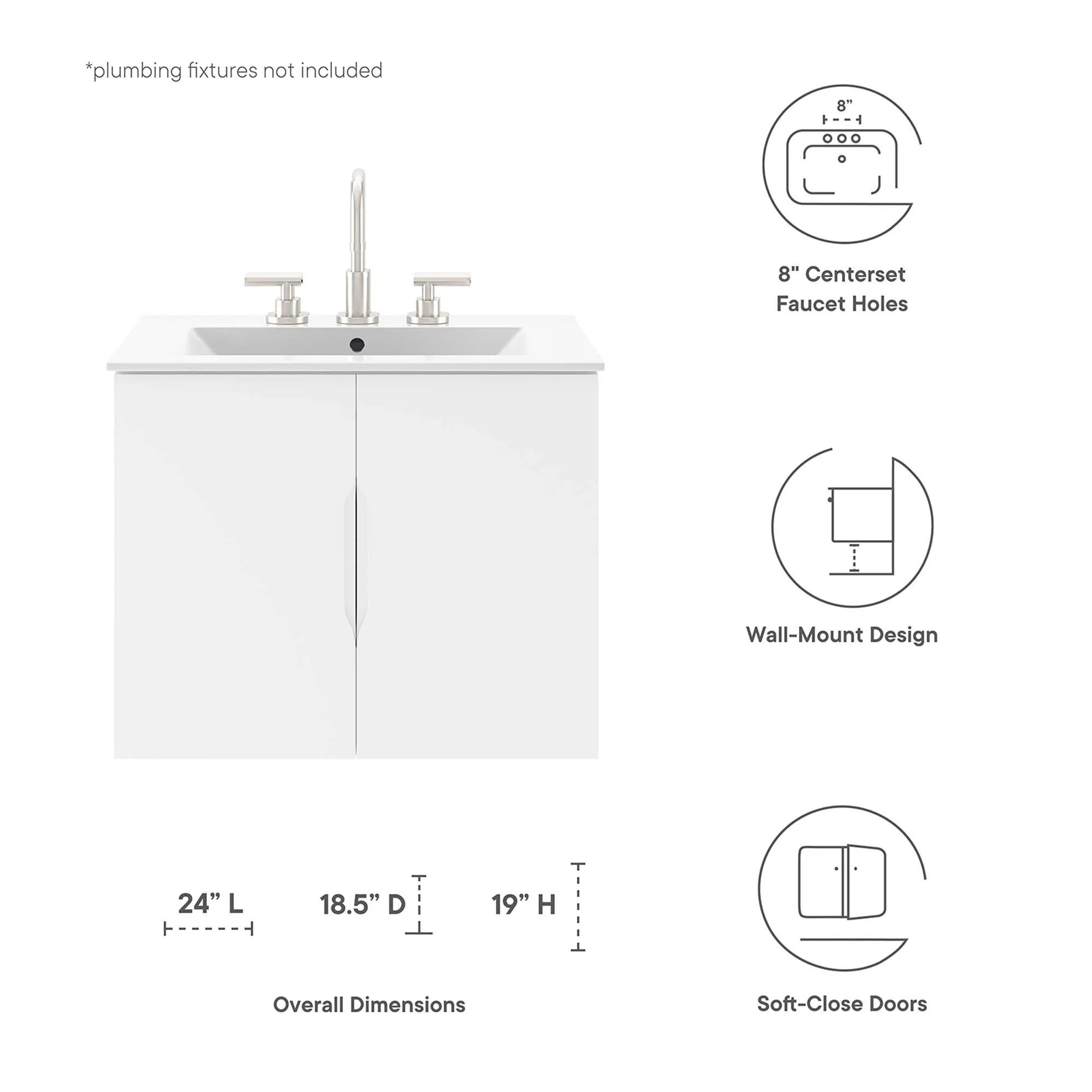 Vitality 24" Bathroom Vanity Cabinet by Modway - Image 2