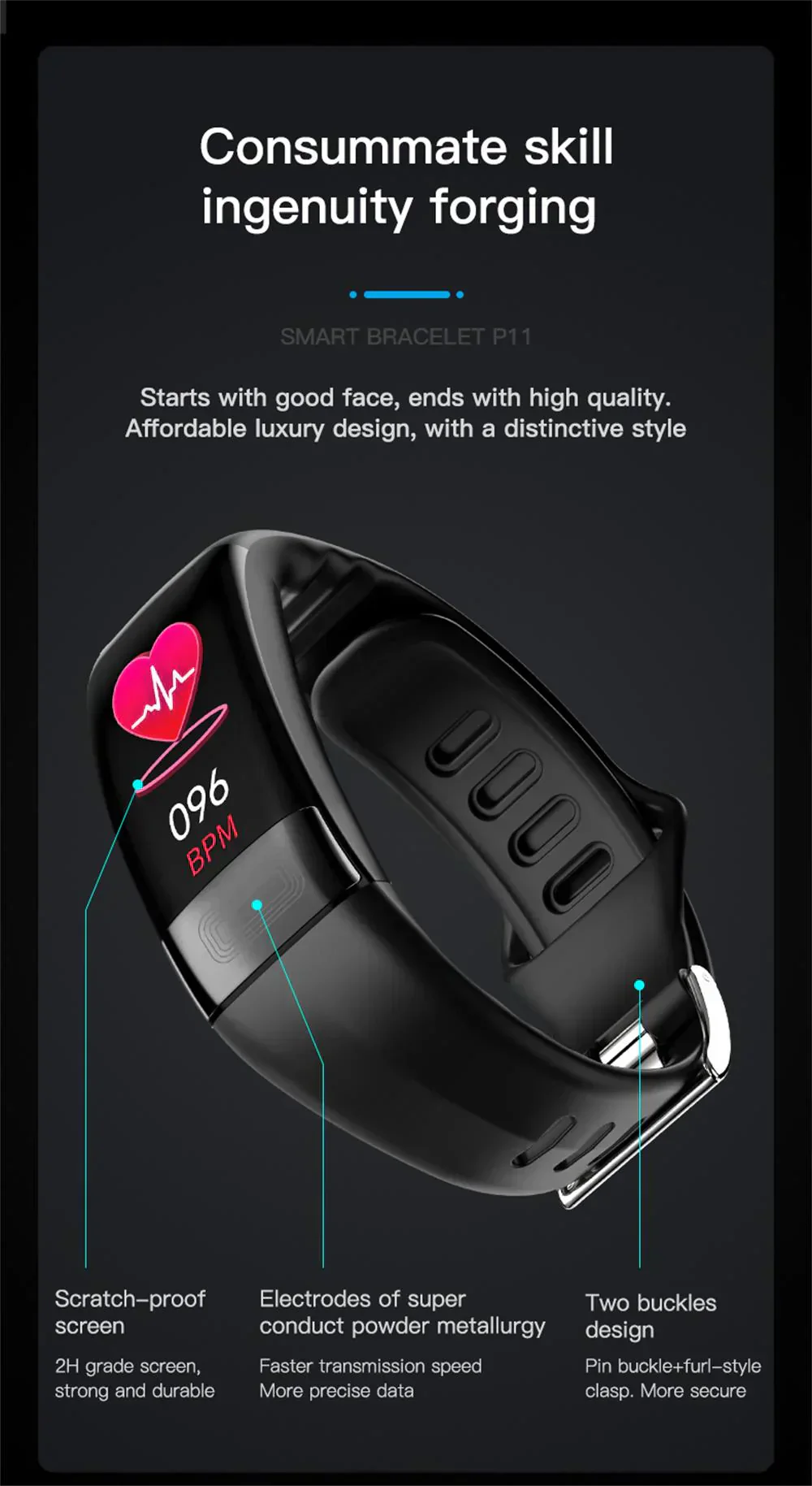 VitaPulse Health Monitoring Smartwatch with ECG, HR & Sleep Tracking - Image 8