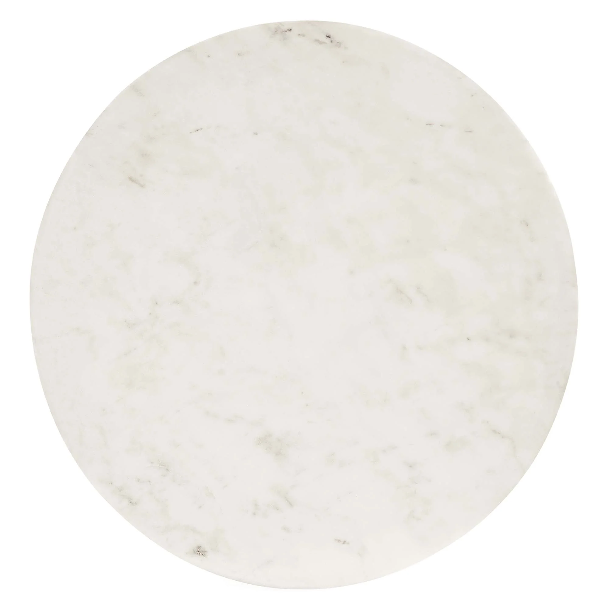 Viva Round White Marble Side Table by Modway - Image 6