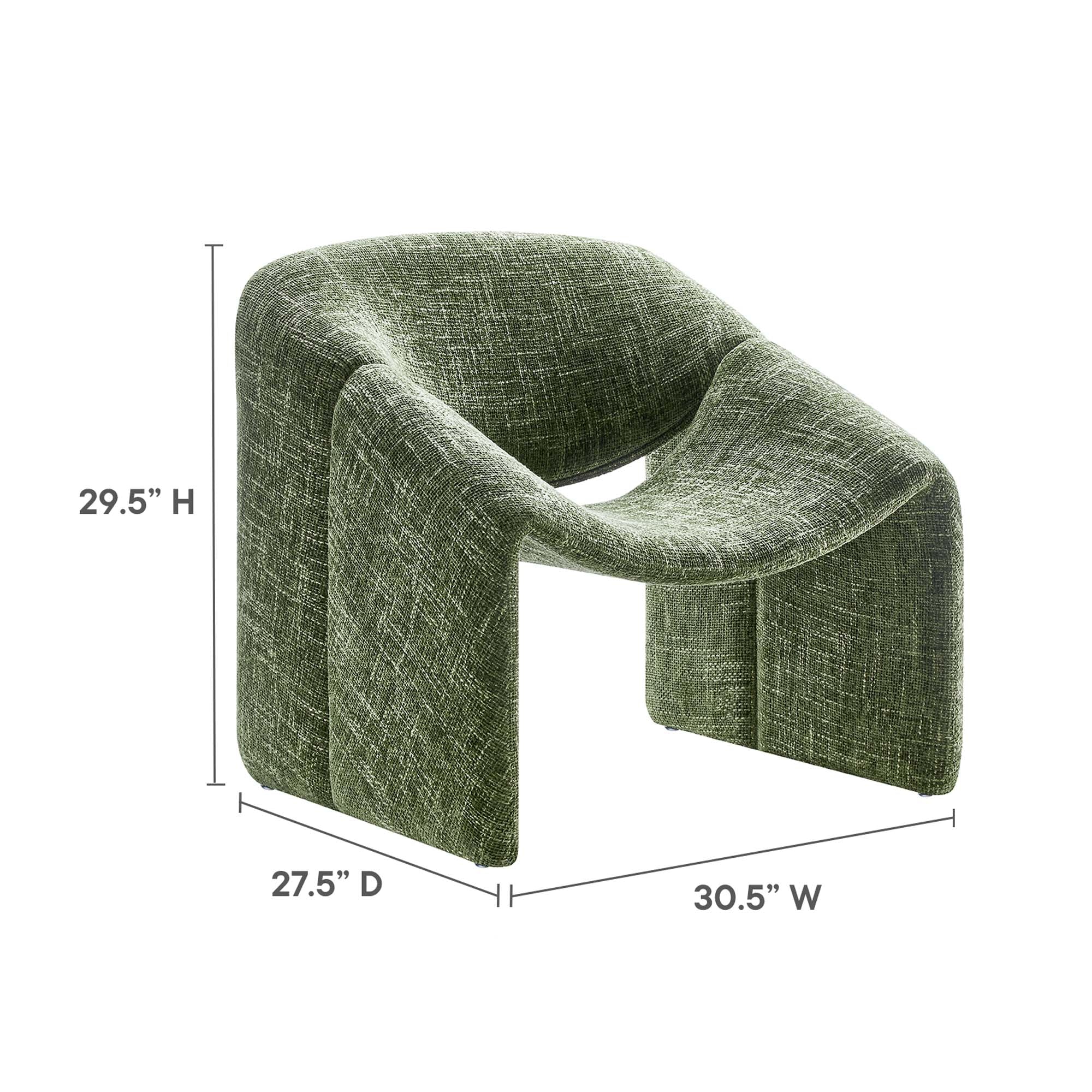 Vivi Chenille Upholstered Accent Chair by Modway - Image 17