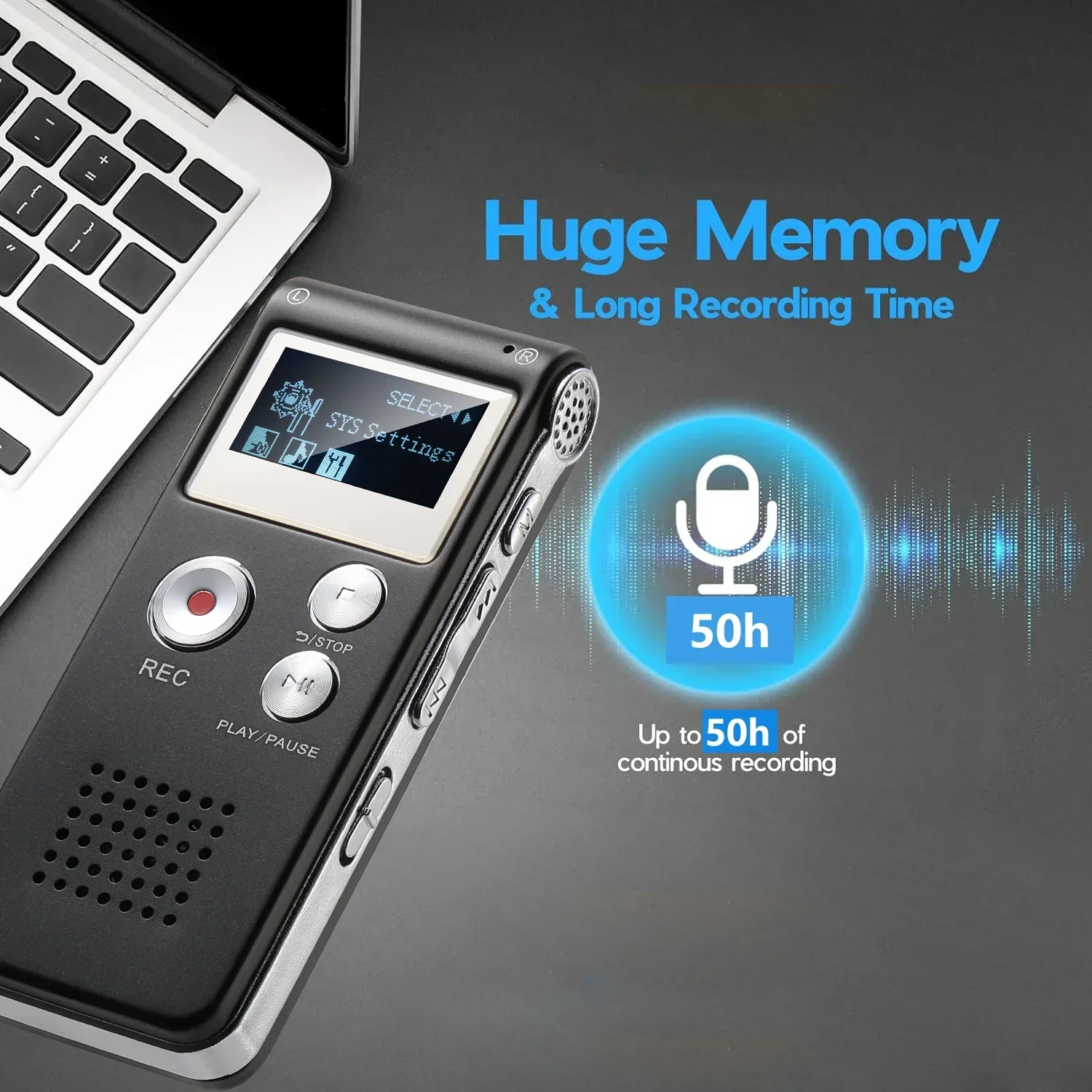 Voice Activated Digital Recorder Portable Lecture Audio Recorder N28 - Image 4