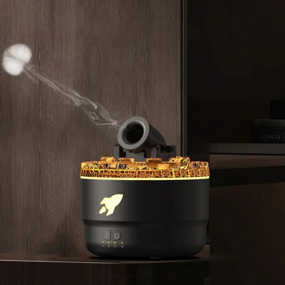 Volcanic Aromatherapy Humidifier Jellyfish Spray Diffuser with 7 Color Night Light - Image 4