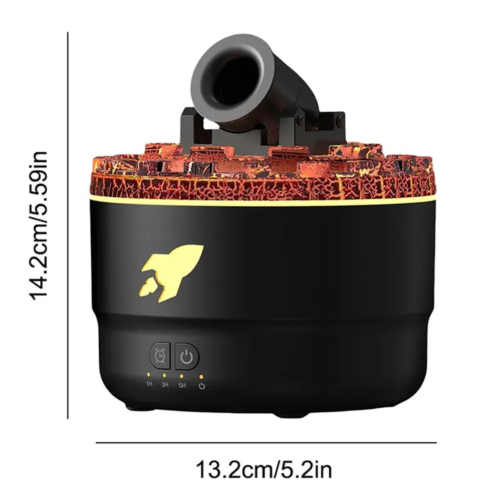 Volcanic Aromatherapy Humidifier Jellyfish Spray Diffuser with 7 Color Night Light - Image 5