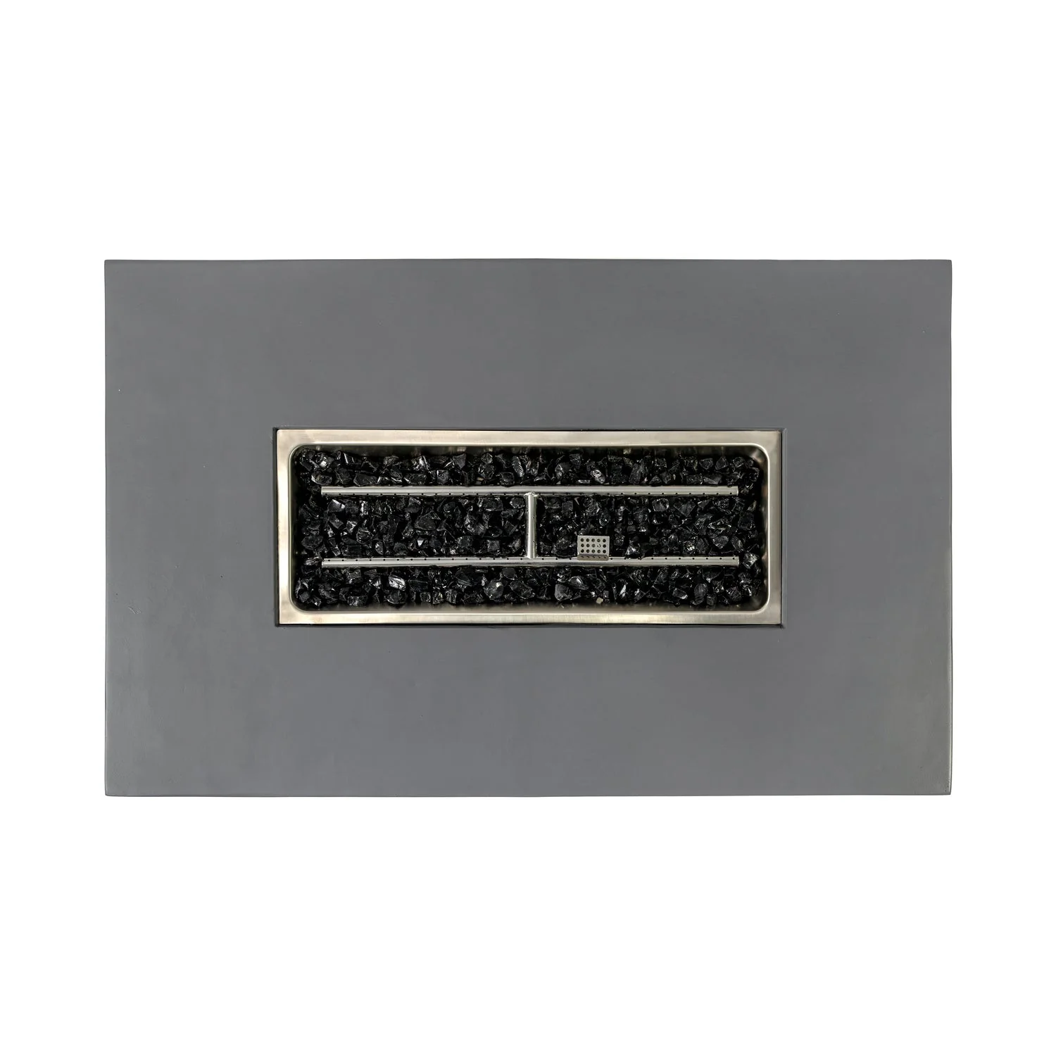 Volon Modern Rectangular Fire Pit Table in Light Gray - Image 9