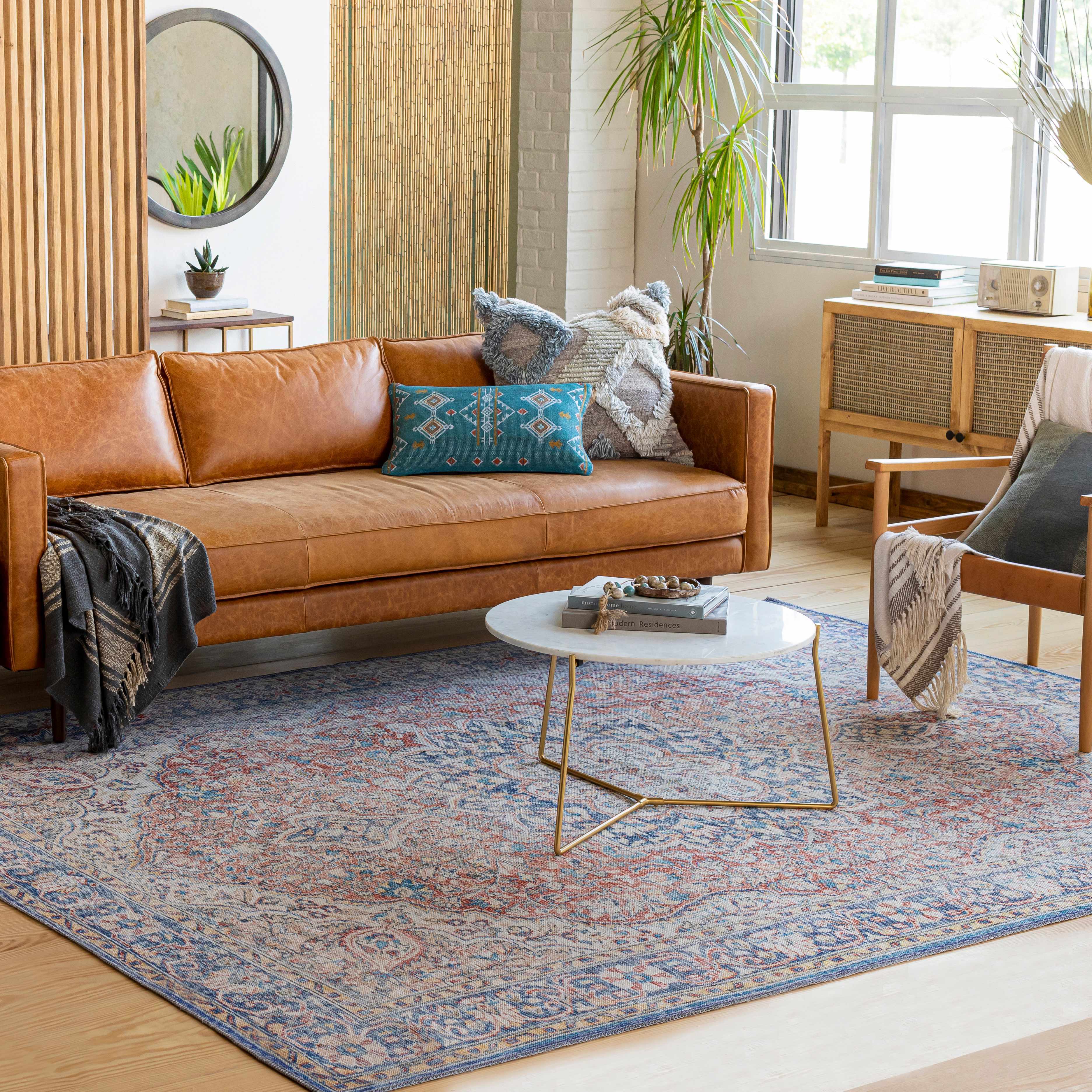 Wacousta Red&Blue Washable Rug - Promo - Image 2