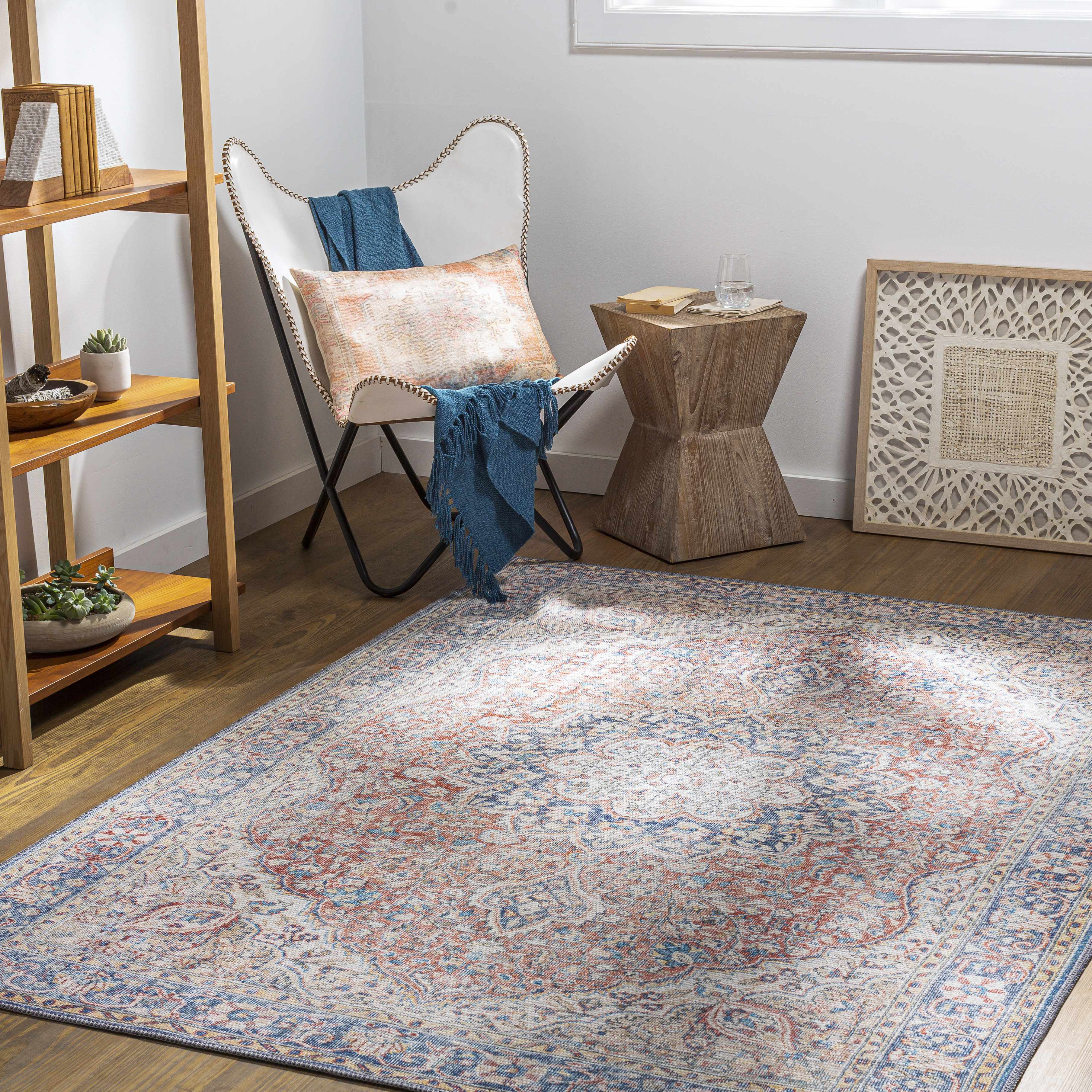 Wacousta Red&Blue Washable Rug - Promo - Image 3
