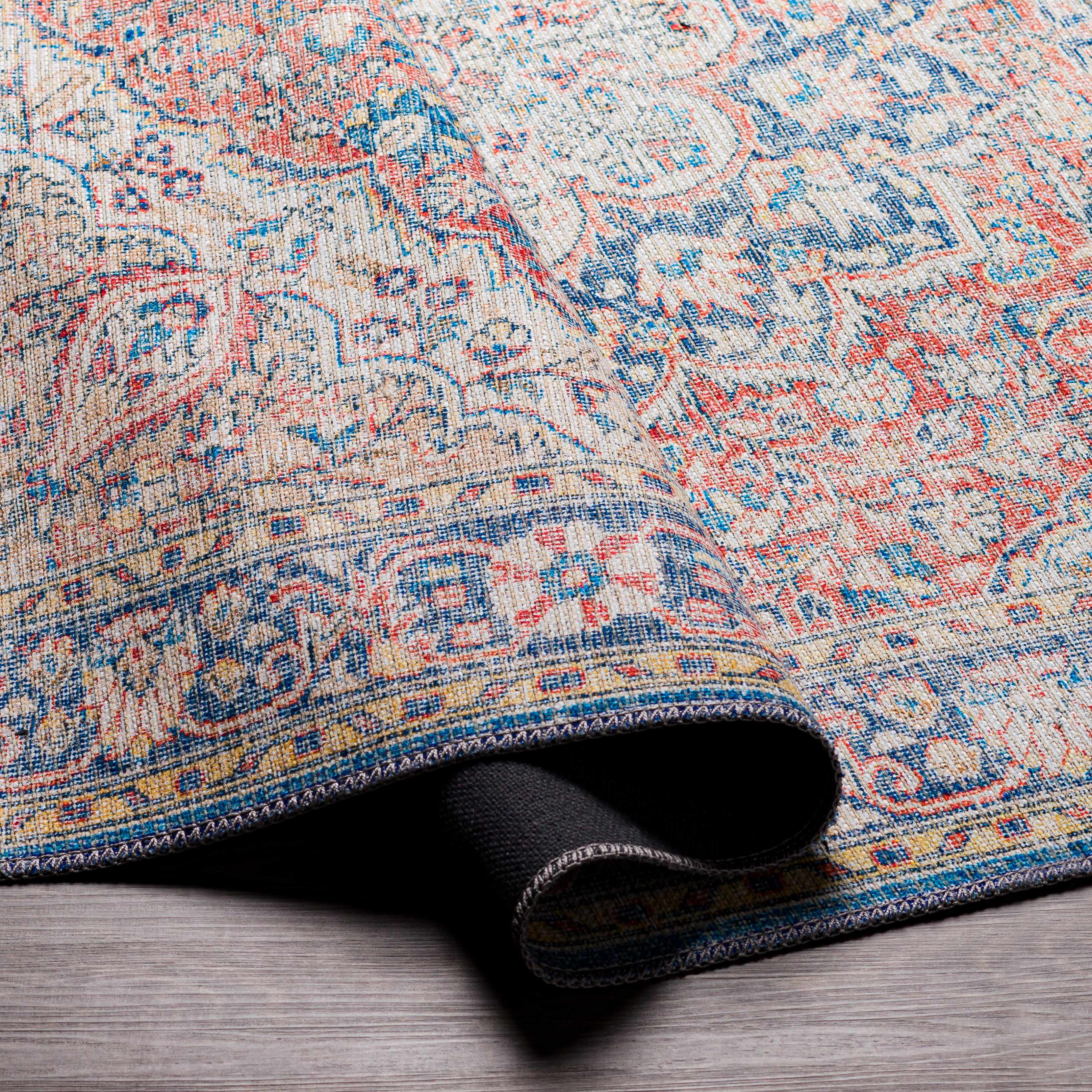 Wacousta Red&Blue Washable Rug - Promo - Image 6