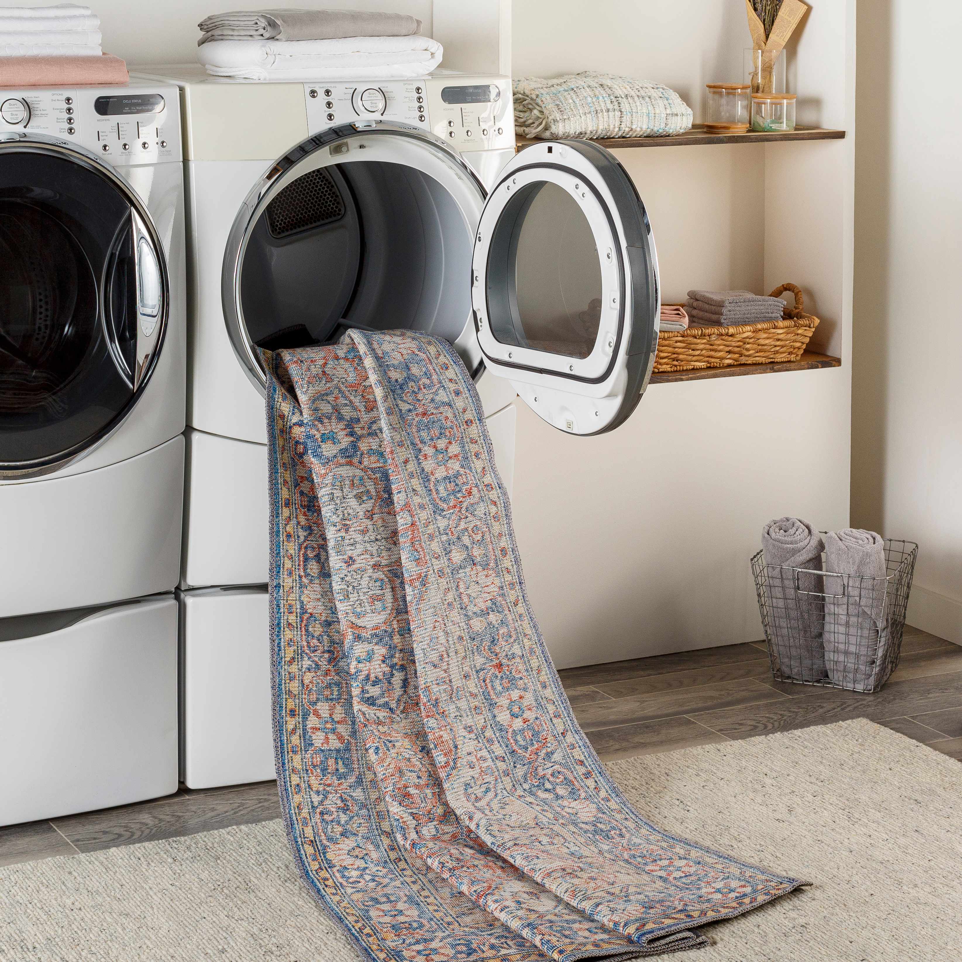 Wacousta Red&Blue Washable Rug - Promo - Image 9