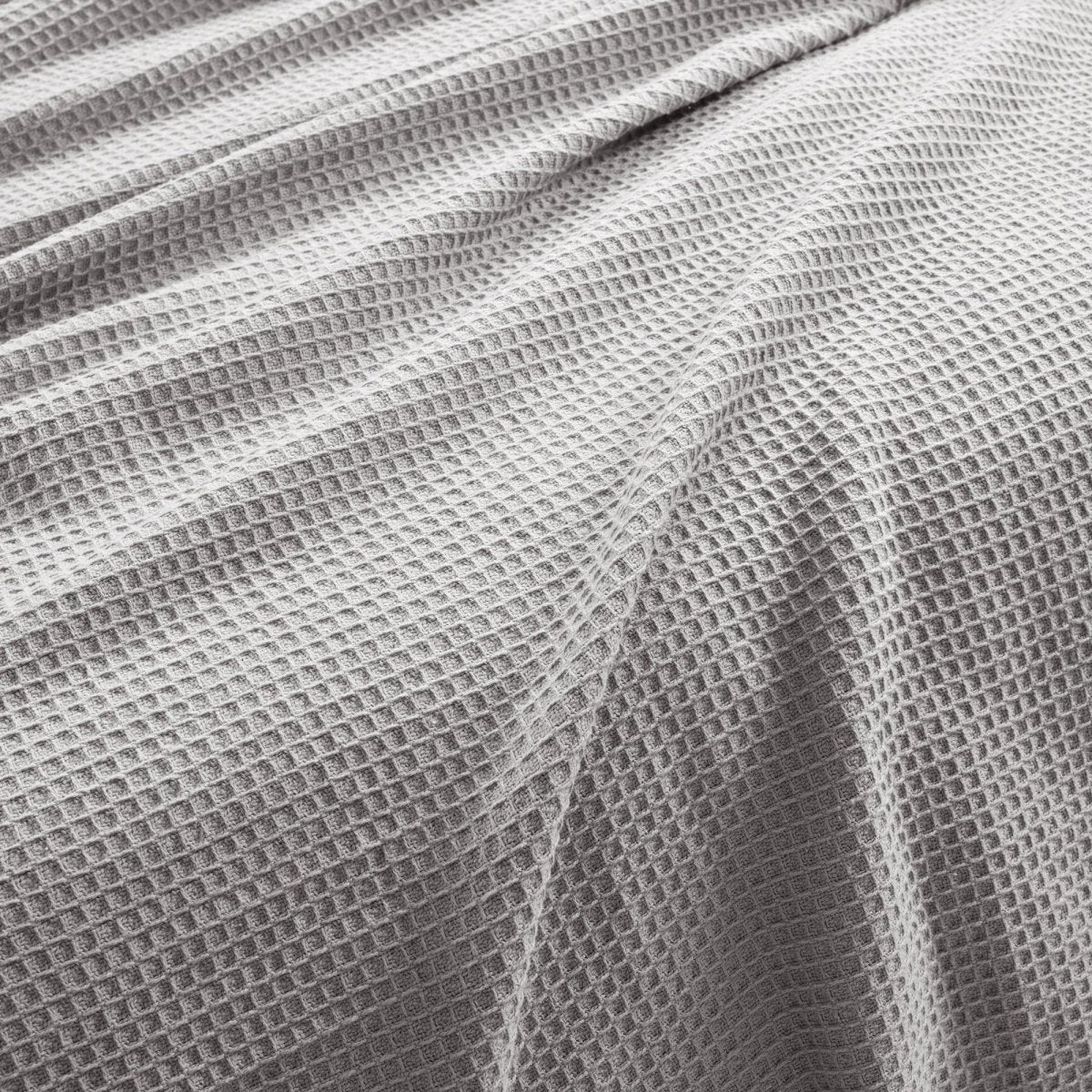 Waffle Cotton Knit Tassel Fringe Blanket/Coverlet - Image 4