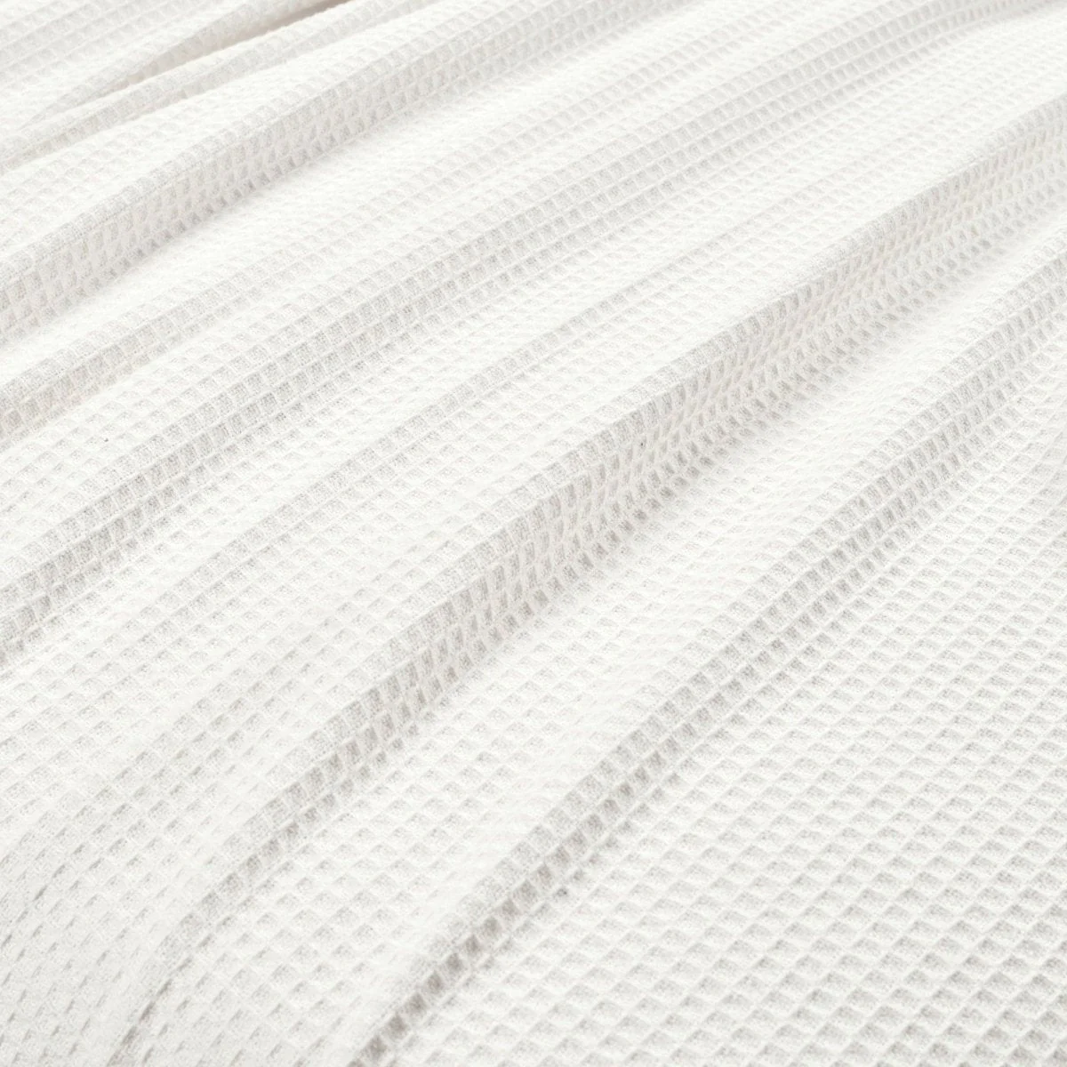Waffle Cotton Knit Tassel Fringe Blanket/Coverlet - Image 8