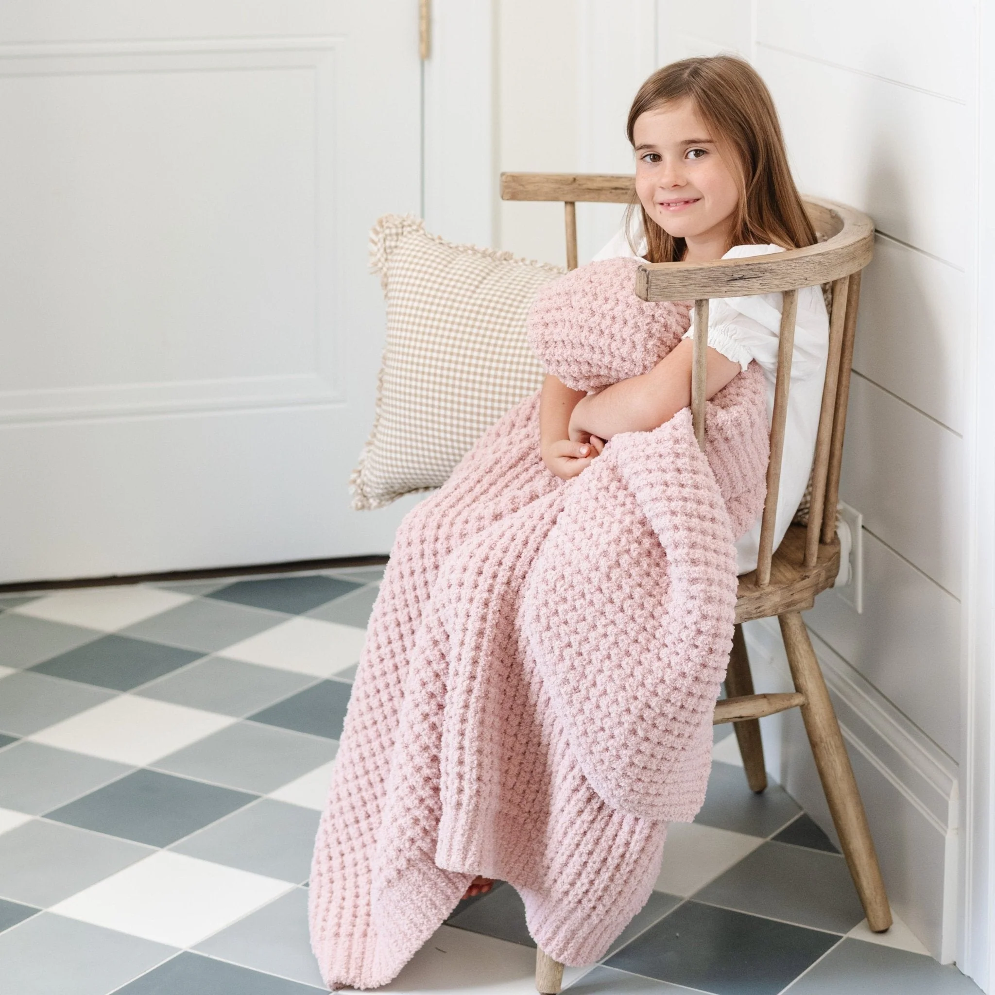 WAFFLE KNIT TODDLER BLANKETS - Image 2
