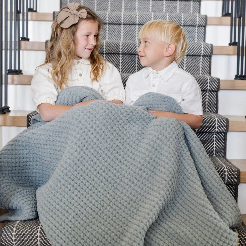 WAFFLE KNIT TODDLER BLANKETS - Image 6