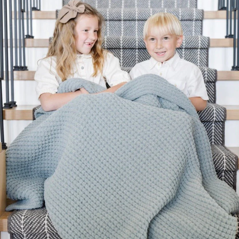 WAFFLE KNIT TODDLER BLANKETS - Image 7