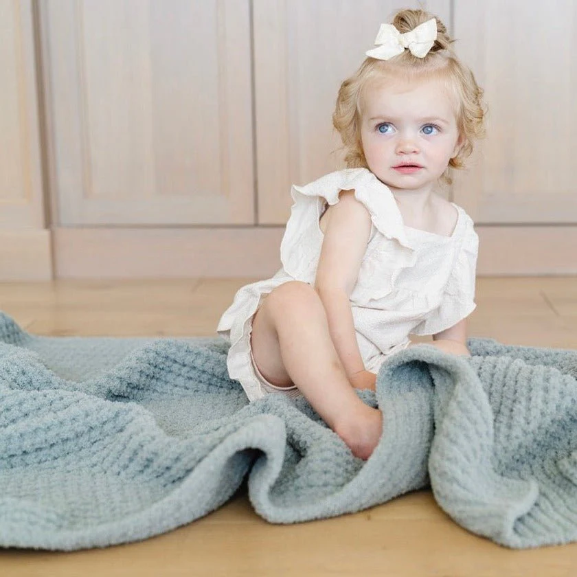 WAFFLE KNIT TODDLER BLANKETS - Image 8