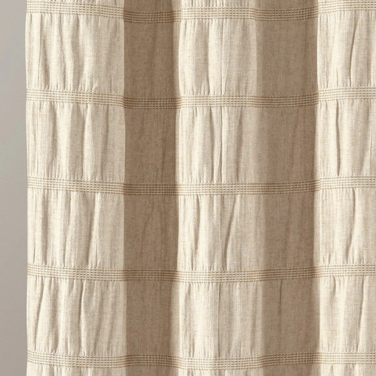 Waffle Stripe Woven Cotton Shower Curtain - Image 11