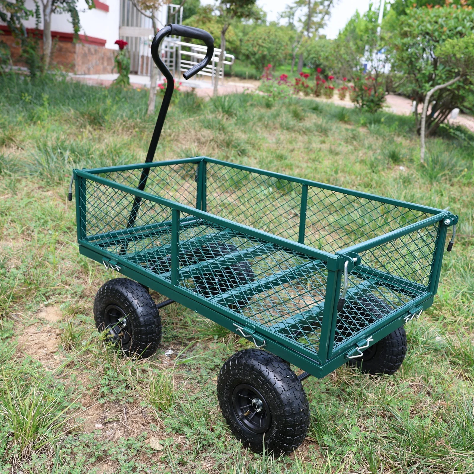 Wagon Cart Garden Cart Trucks in Green - Image 33
