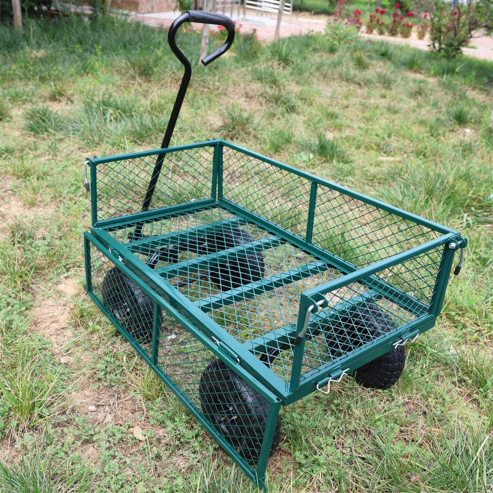 Wagon Cart Garden Cart Trucks in Green - Image 36