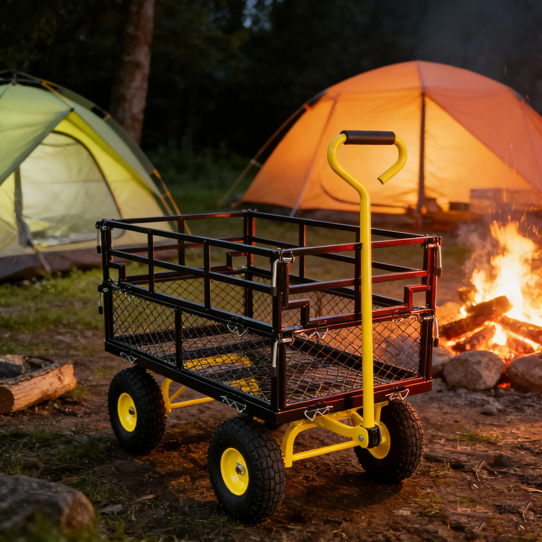 Wagon Cart Garden Cart Trucks Make Transporting Firewood Easier - Image 9