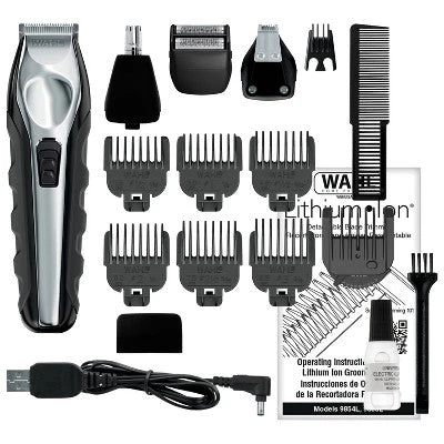 Wahl Lithium Ion All In One Cordless Rechargeable Electric Beard Trimmer, Shaver, Detailer, Nose Trimmer - Imperfect Box - Image 3