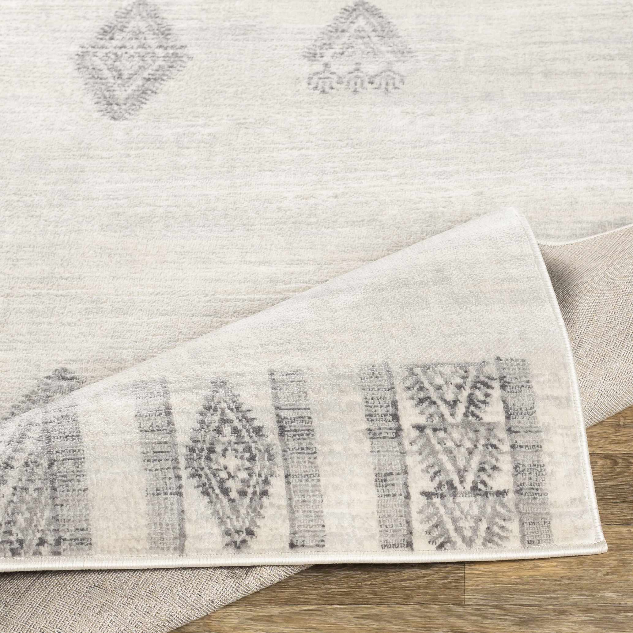 Wakita Light Gray Tribal Rug - Image 4