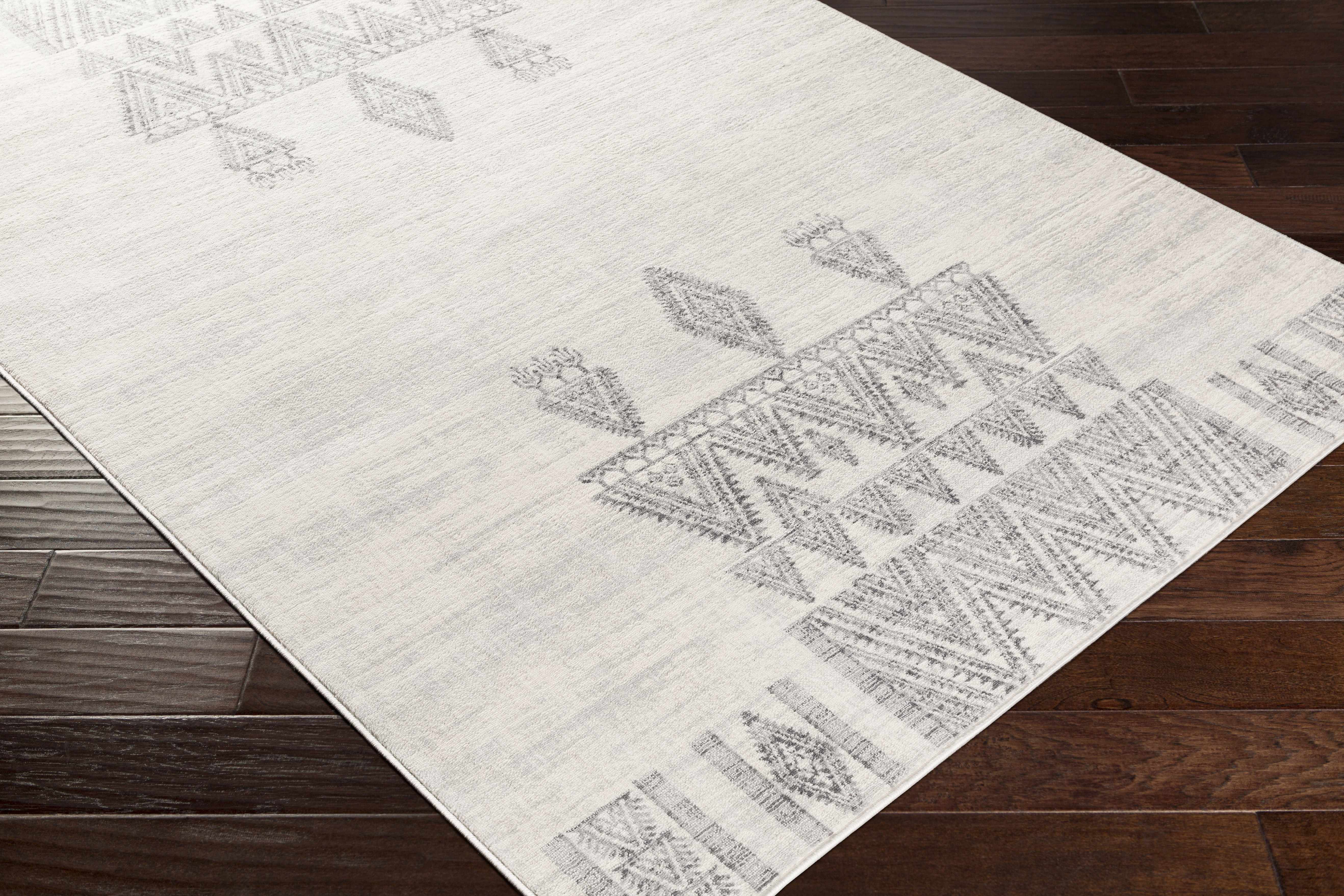 Wakita Light Gray Tribal Rug - Image 5