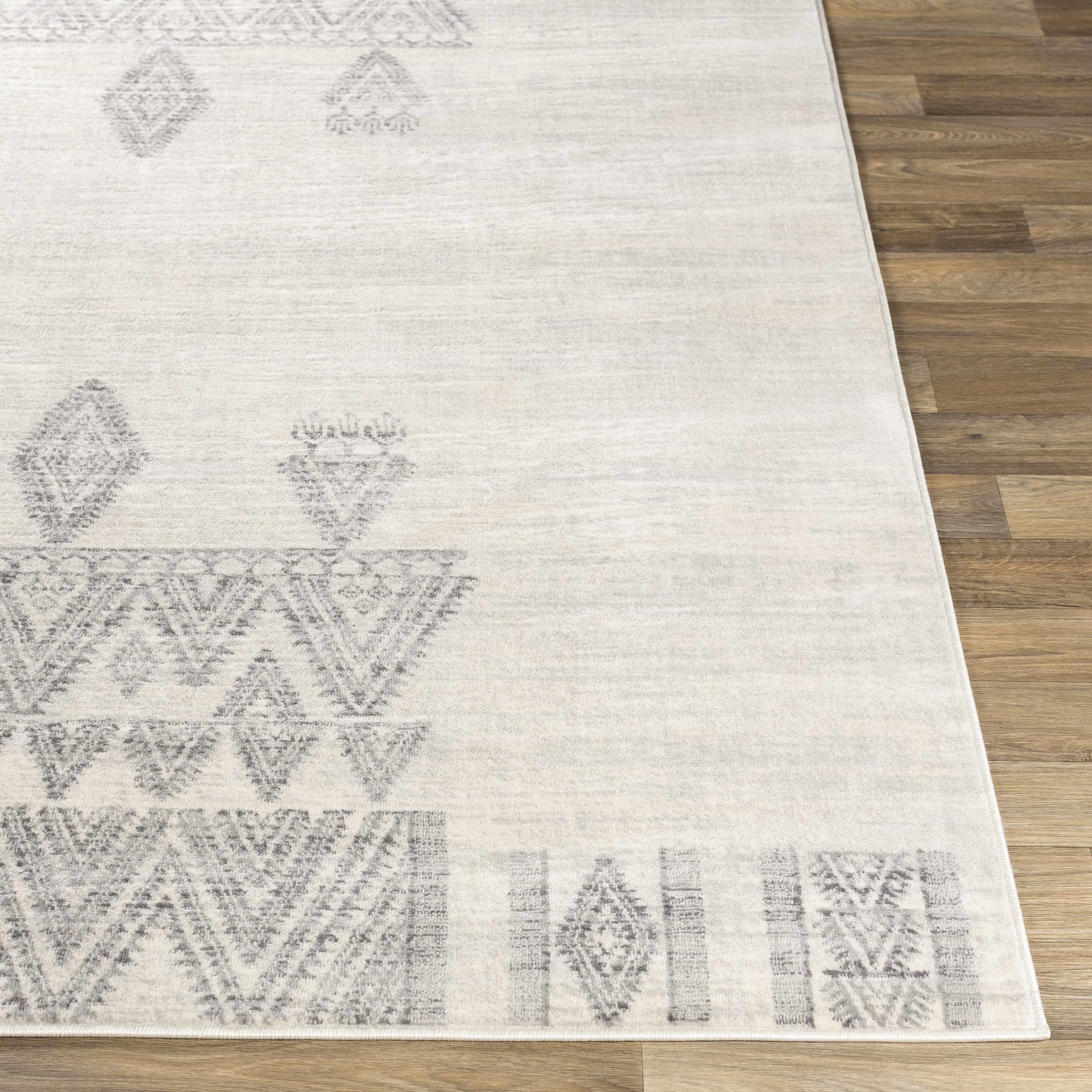 Wakita Light Gray Tribal Rug - Image 6