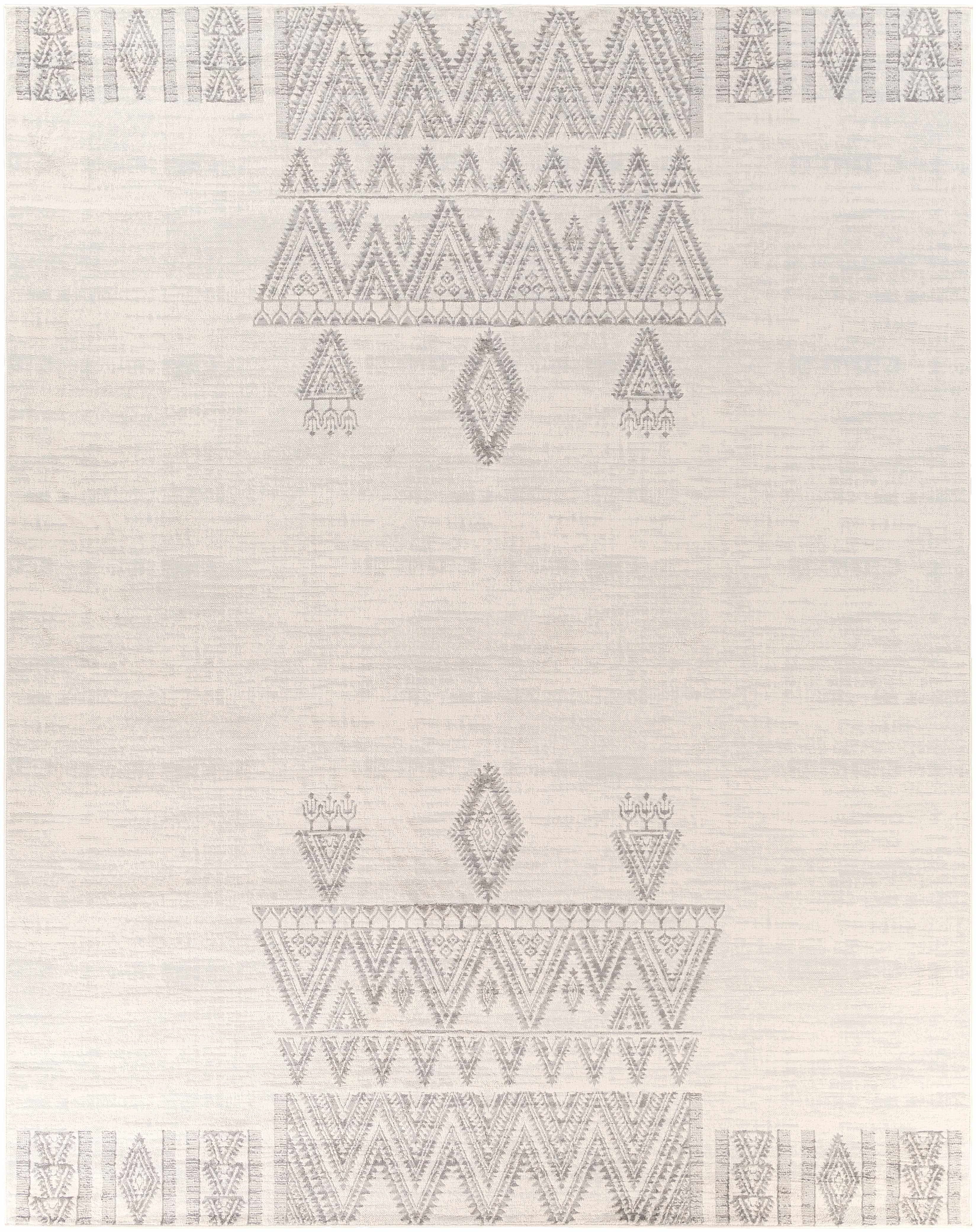 Wakita Light Gray Tribal Rug - Image 7
