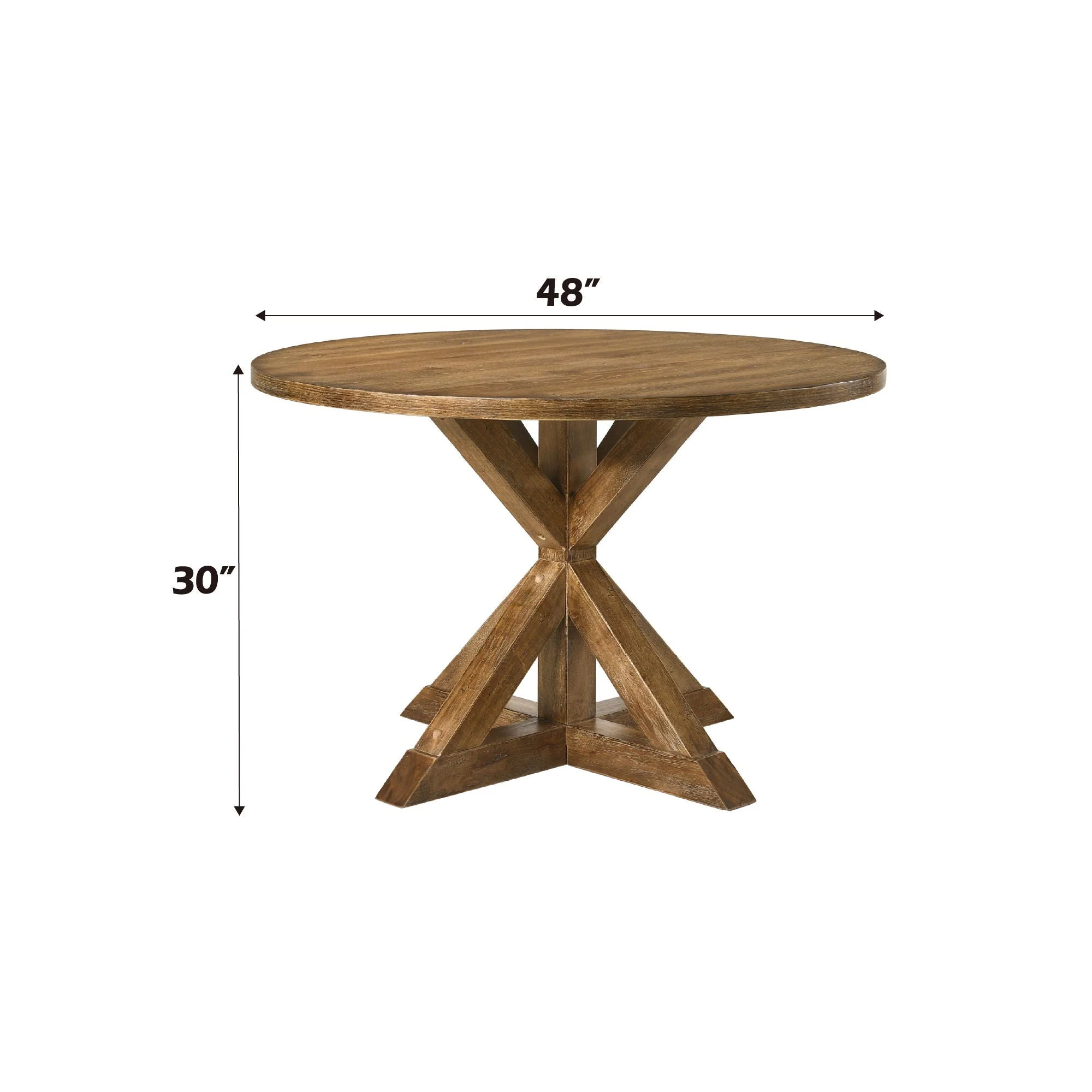 Wallace II - Weathered Dining Table - Oak - Image 4