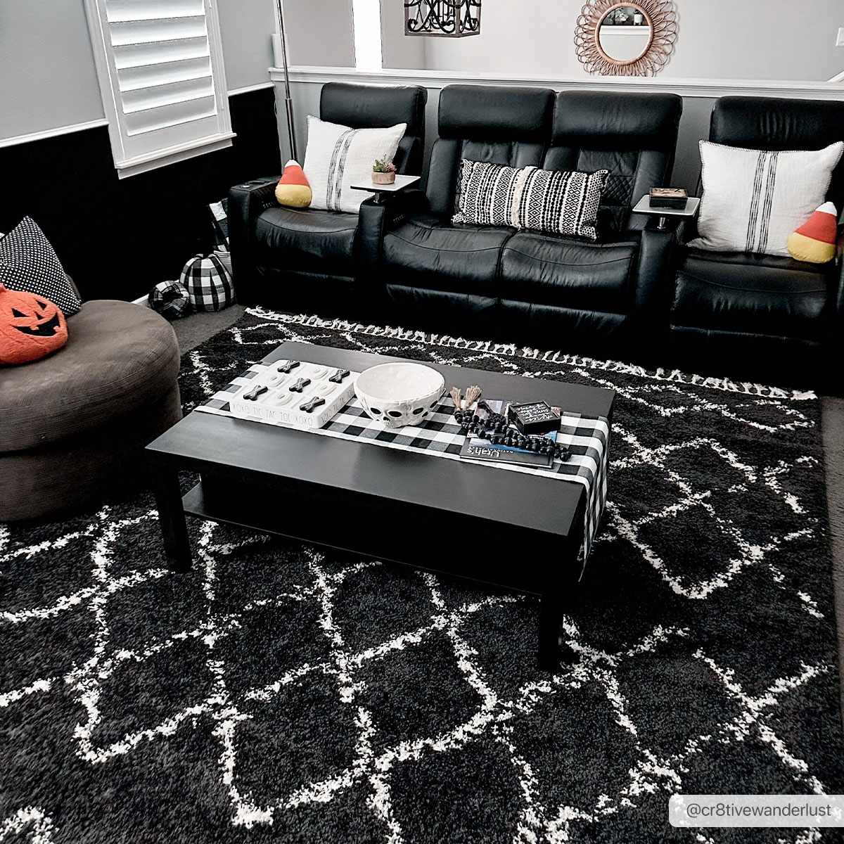 Wallagrass Black Moroccan Shag Rug - Image 2