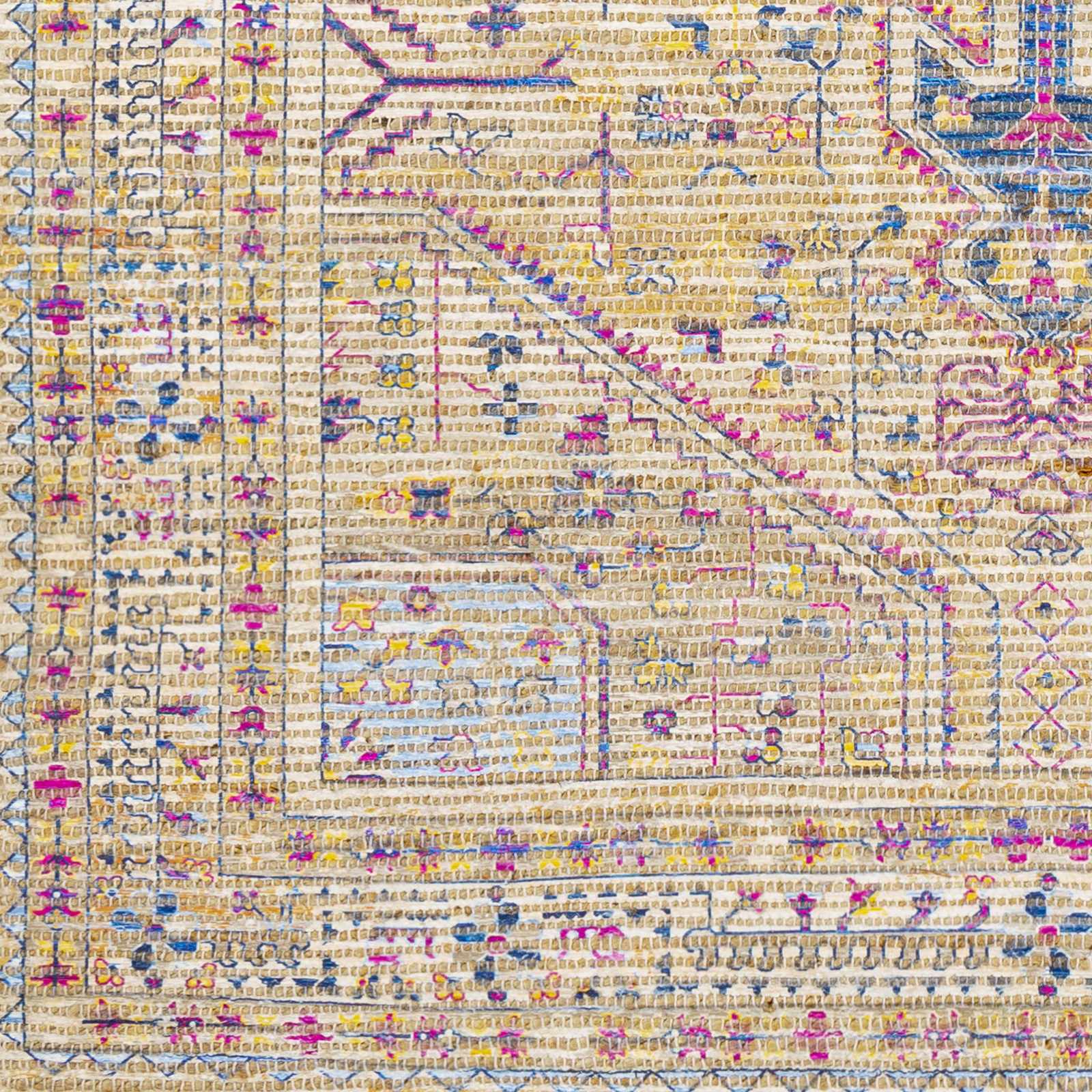 Wallburg Hand Woven Colorful Tassel Rug - Clearance - Image 3
